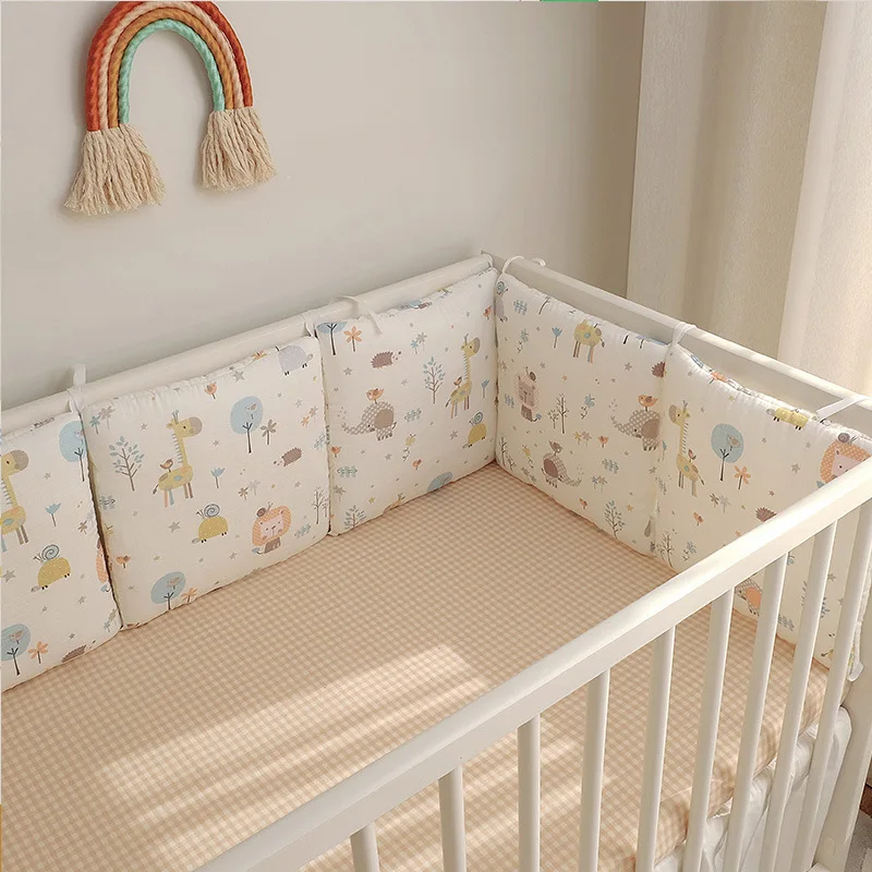 

Baby Bumpers In The Crib 30x30cm 6pcs Kids Cot Nursery for Cartoon Bumper Boy Girl Bedding Infant Bed Protector Furniture