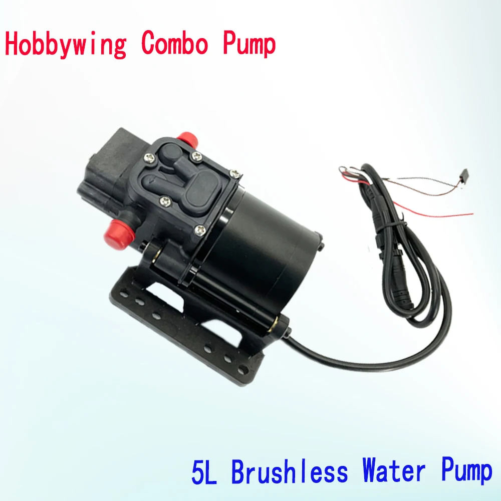 Hobbywing Combo Pump 10A V1 12S 14S 5L Brushless Water Pump Sprayer Diaphragm Pump for Plant Agriculture UAV Drone
Hobbywing Combo Pump 10A V1 12S 14S 5L Brushless Water Pump Sprayer Diaphragm Pump for Plant Agriculture UAV Drone