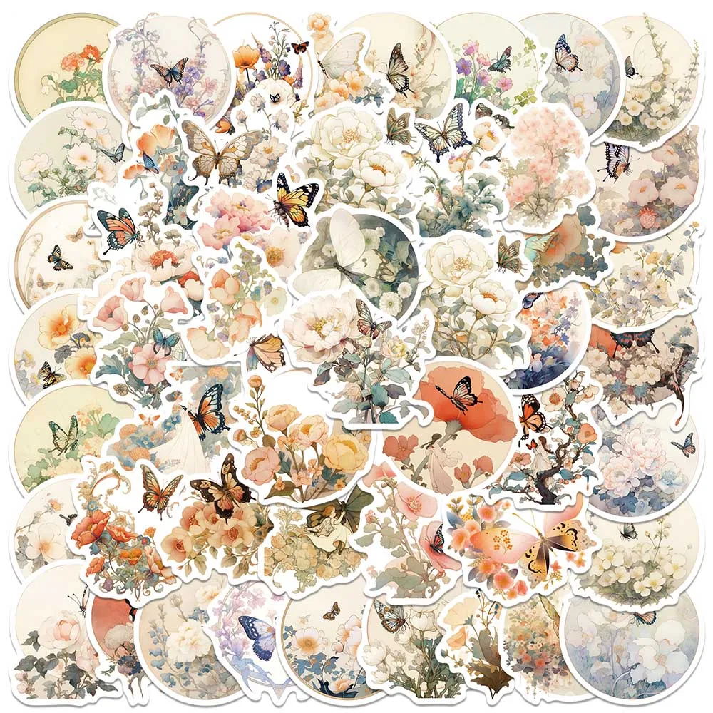 50pcs Retro Cartoon Romance Flower Butterfly Stickers Waterproof Graffiti For Laptop Water Bottle Luggage Notebook Vinyl Decals
50pcs Retro Cartoon Romance Flower Butterfly Stickers Waterproof Graffiti For Laptop Water Bottle Luggage Notebook Vinyl Decals