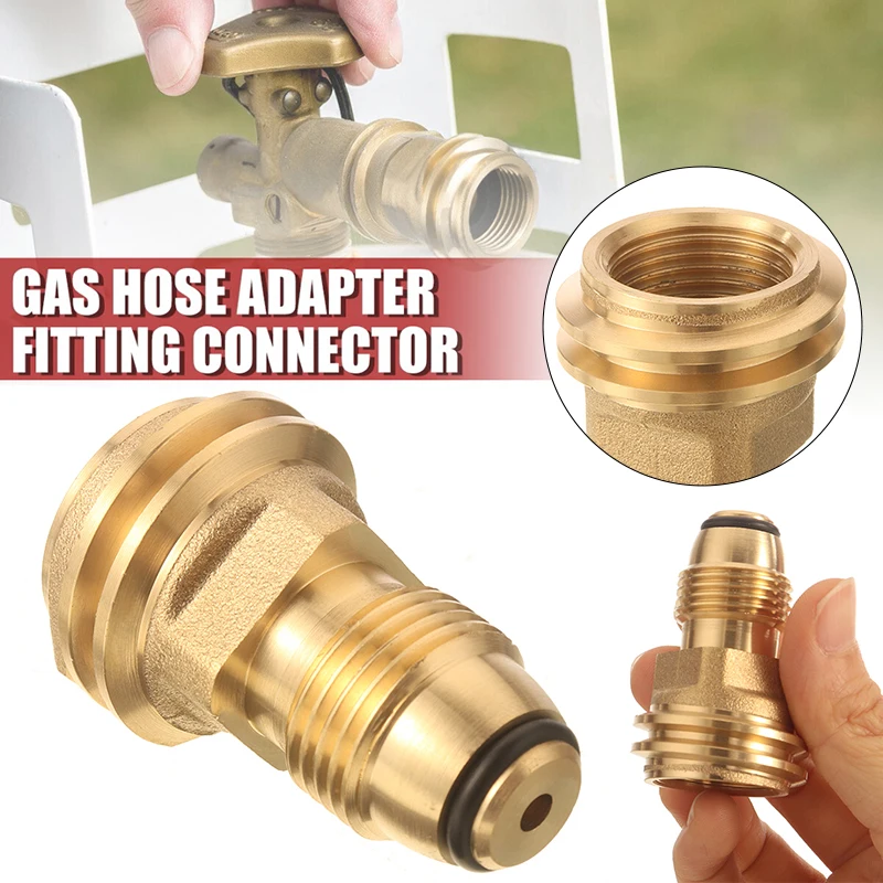 1pc 52x33mm Brass Propane Tank Adapter Regulator Convert POL LP To QCC1 Type 1 For Outdoor Barbecue Camping Stove Propane Heater
1pc 52x33mm Brass Propane Tank Adapter Regulator Convert POL LP To QCC1 Type 1 For Outdoor Barbecue Camping Stove Propane Heater