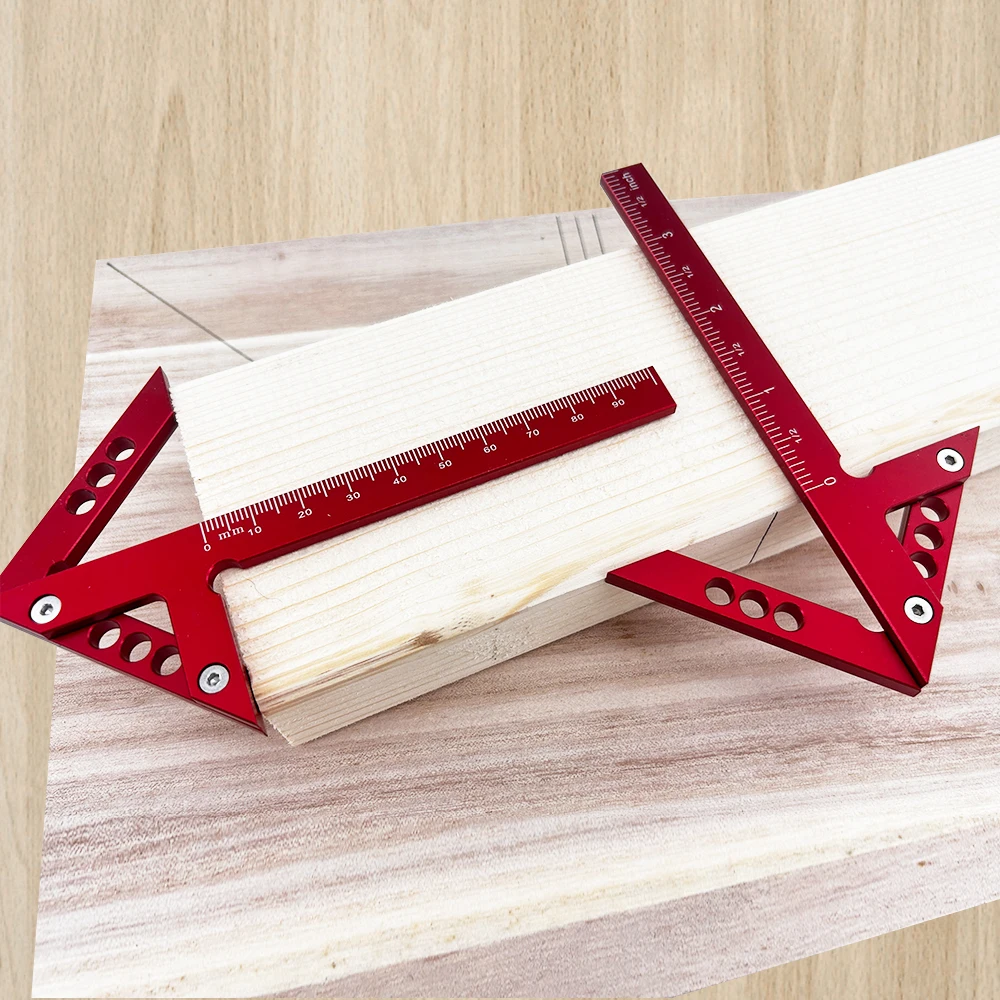 Aluminum Center Scribe 45/90 Degree Right Angle Line Gauge Carpenter Ruler Metric/Inch Measuring Tool, Woodworking Line Caliber
Aluminum Center Scribe 45/90 Degree Right Angle Line Gauge Carpenter Ruler Metric/Inch Measuring Tool, Woodworking Line Caliber