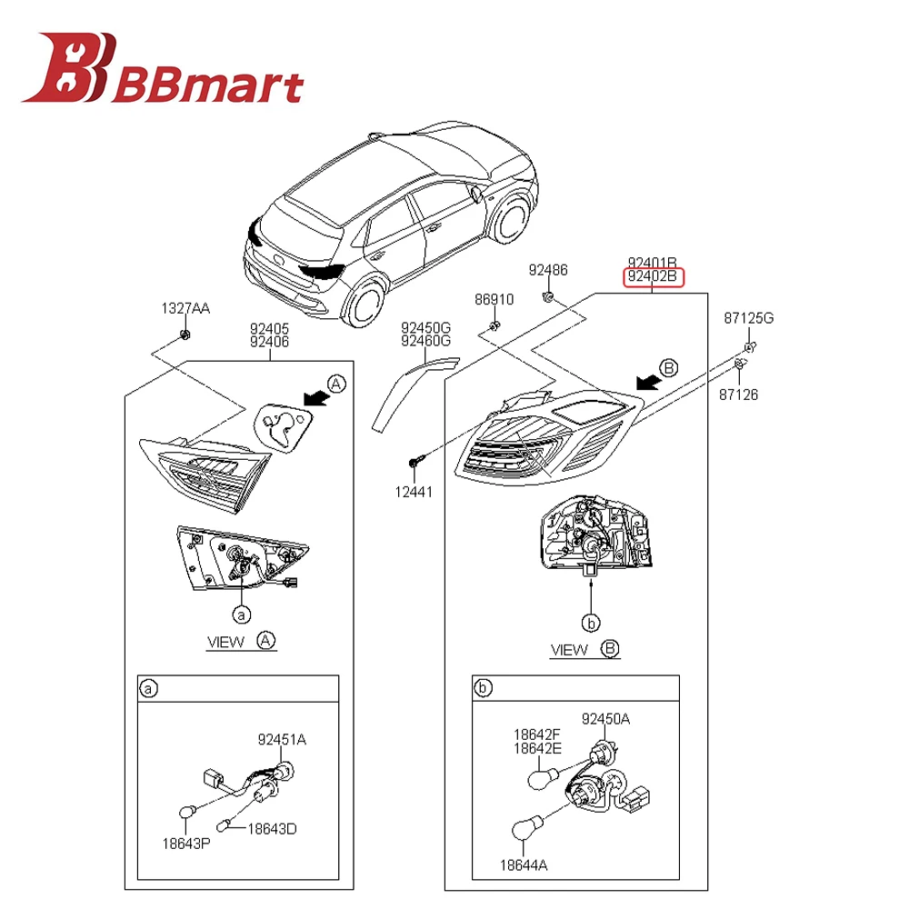 92402-F9000 BBmart Auto Parts 1 Pcs Tail Light Rear Lamp Right For Hyundai VERNA 17 Best Quality Car Accessories
92402-F9000 BBmart Auto Parts 1 Pcs Tail Light Rear Lamp Right For Hyundai VERNA 17 Best Quality Car Accessories