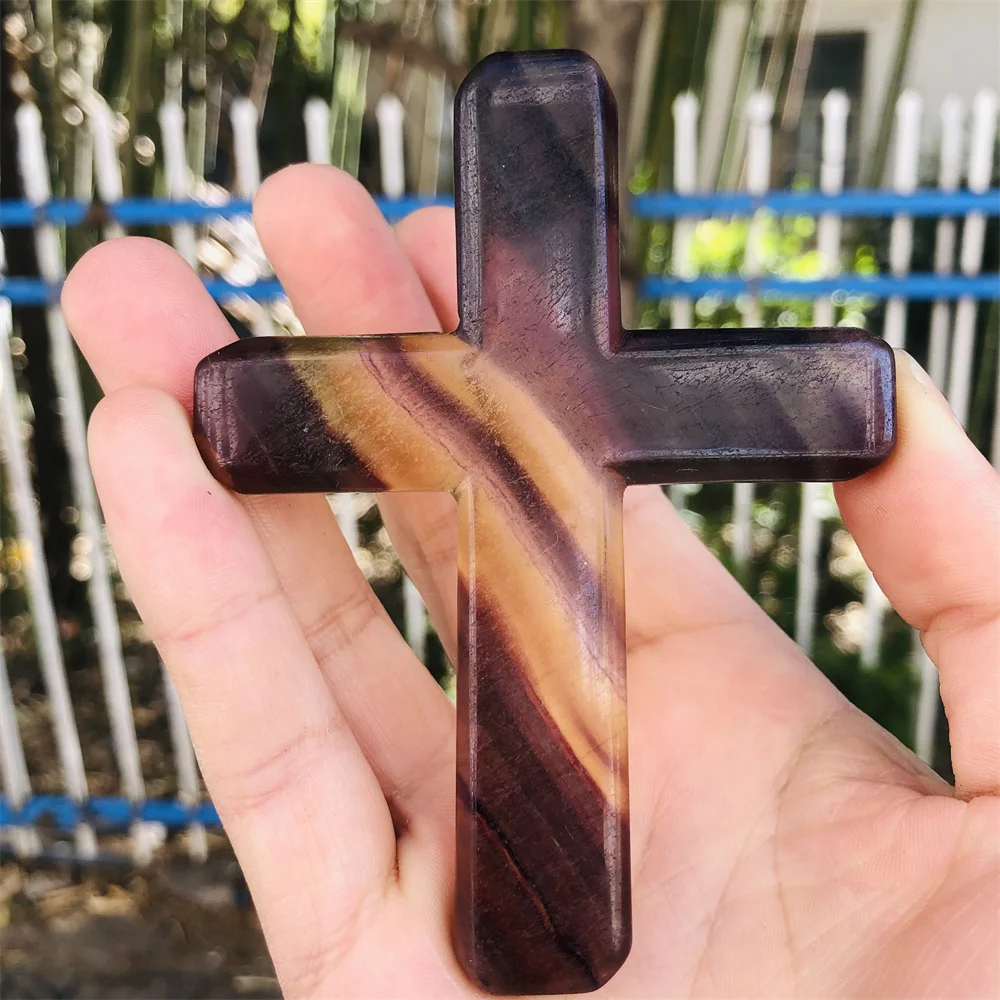 1PC Natural Fluorite Hand Carved Amulet Lucky Cross Shape Crystal Stone Healing Mineral Ornaments Meditation Home Decoration
1PC Natural Fluorite Hand Carved Amulet Lucky Cross Shape Crystal Stone Healing Mineral Ornaments Meditation Home Decoration