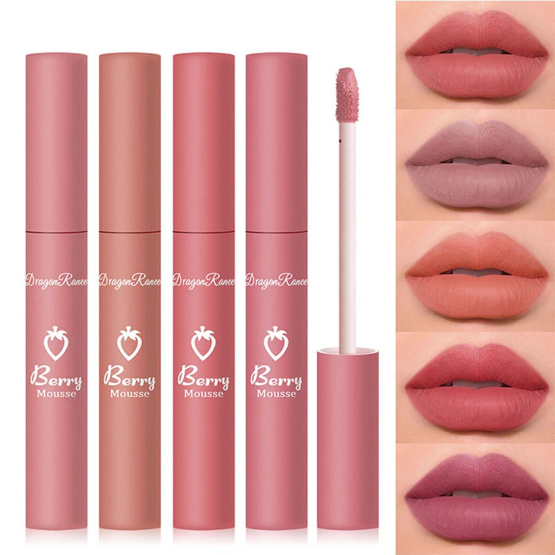 

12 Colors Velvet Matte Lip Gloss Lipstick Lip Glaze Long Lasting Colorfast Moisturizing Hydrating Waterproof Cosmetics