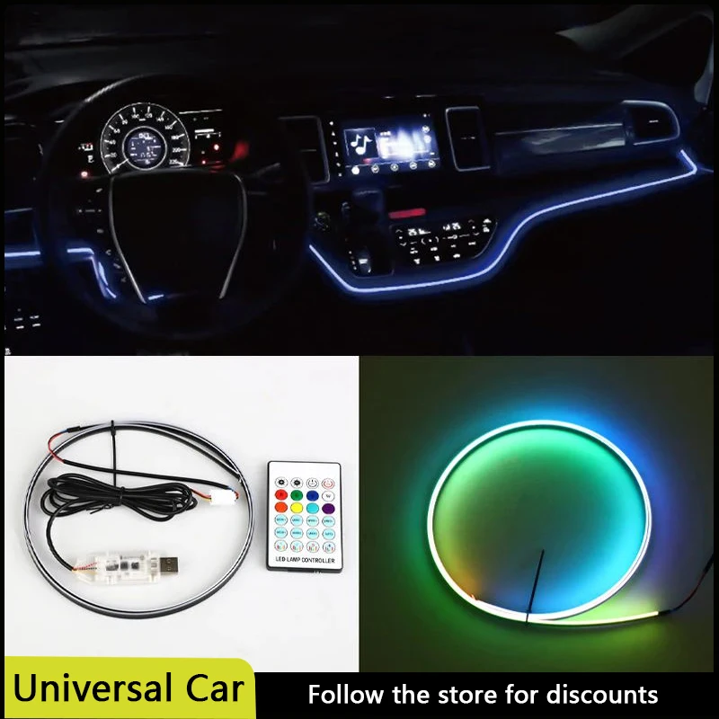 110cm Ambient Light Car USB Interface RGB Atmosphere Led Car Lamp Multicolour Flowing Light Acrylic Ambient Strip Remote Control
110cm Ambient Light Car USB Interface RGB Atmosphere Led Car Lamp Multicolour Flowing Light Acrylic Ambient Strip Remote Control