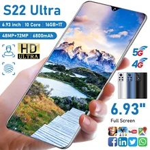 S22 Ultra 5G Unlock Smartphone 6.8 Inch Android 11 Cellphone 16GB 512GB 6800mAh 10 Core 4G LTE Global Version Mobile Phone
S22 Ultra 5G Unlock Smartphone 6.8 Inch Android 11 Cellphone 16GB 512GB 6800mAh 10 Core 4G LTE Global Version Mobile Phone