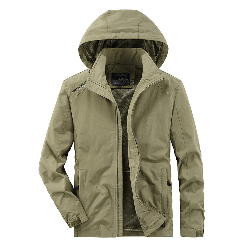 Sports Jacket Men's Spring and Autumn Thin Style Sprinter Men's Coat Hooded Windbreaker Work Clothes Casual Autumn Clothes
Sports Jacket Men's Spring and Autumn Thin Style Sprinter Men's Coat Hooded Windbreaker Work Clothes Casual Autumn Clothes