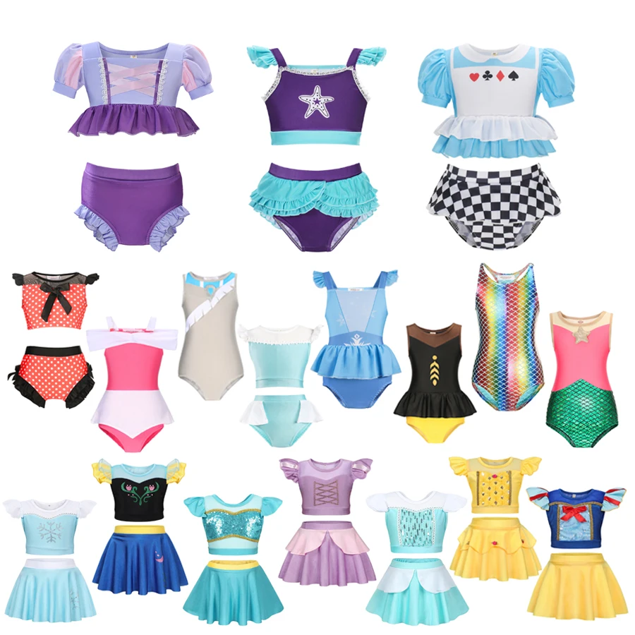 Disney Princess Swimsuit for Girls Summer Swimming Outfit Kids Outdoor Beach Bathing Suit Cosplay Alice Jasmine Elsa Swimsuit
Disney Princess Swimsuit for Girls Summer Swimming Outfit Kids Outdoor Beach Bathing Suit Cosplay Alice Jasmine Elsa Swimsuit