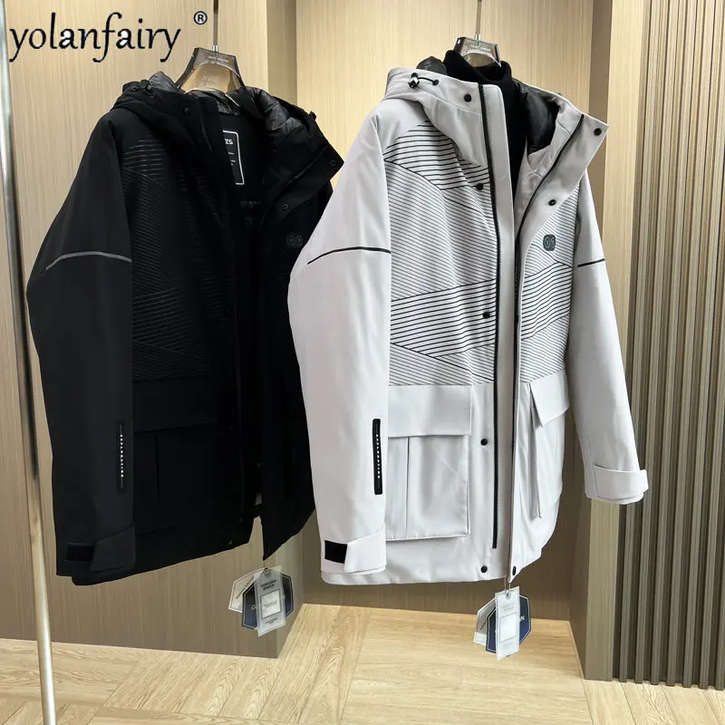 High quality light luxury goose down jacket men business leisure winter warm puffer jacket lapel clothes пуховик мужской зима FC
High quality light luxury goose down jacket men business leisure winter warm puffer jacket lapel clothes пуховик мужской зима FC