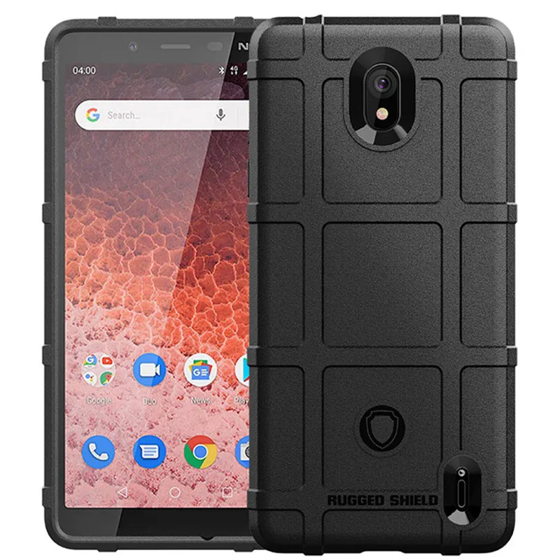 

Shockproof Armor Case for nokia 1 plus Full Protective Shield Back Cover for Nokia 1Plus Matte Silicone Cases Heavy Duty