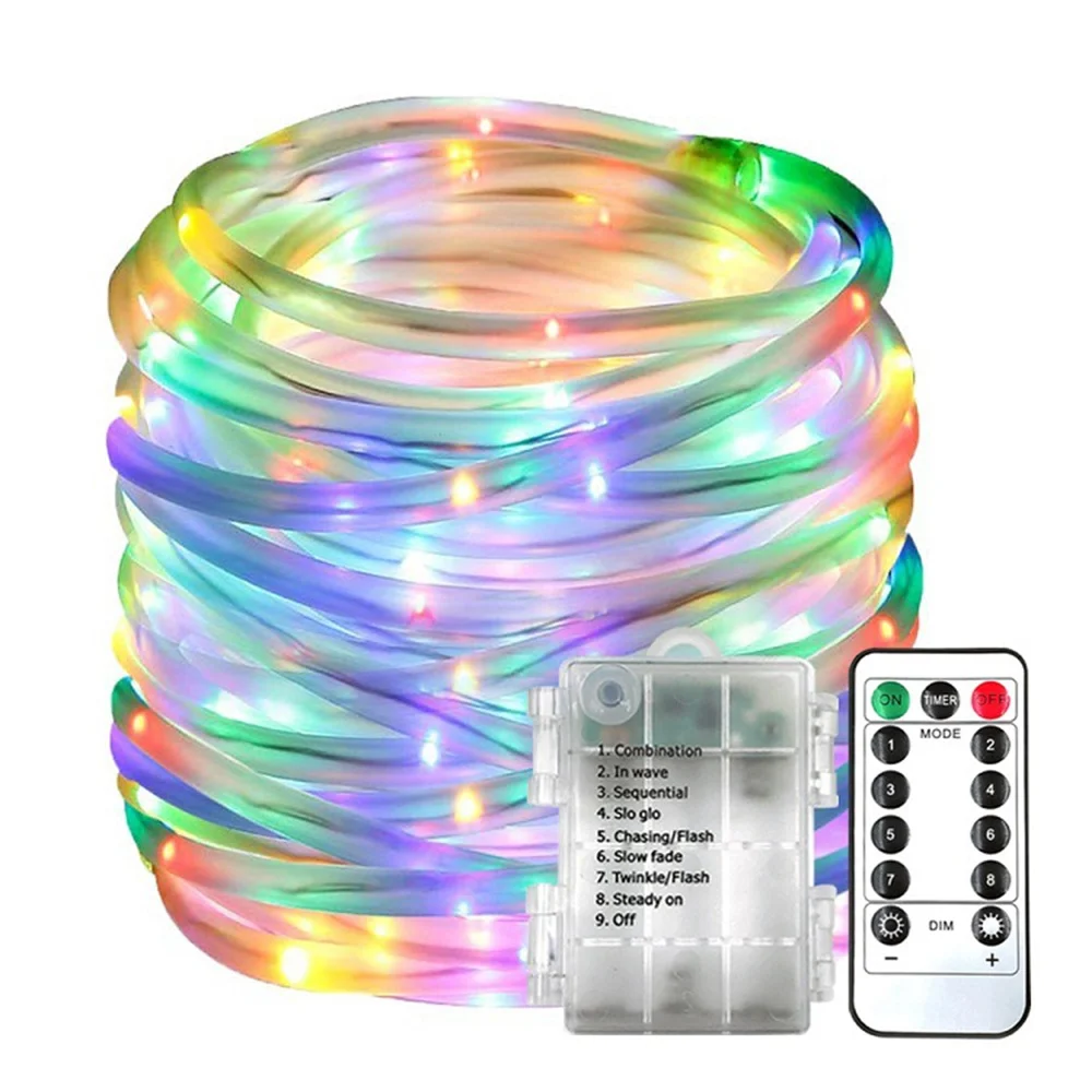 10/20/30M LED Rope Light Battery Operated Copper Wire Tube String Light 8 Modes with Remote Fairy Light for Xmas Wedding Decor
10/20/30M LED Rope Light Battery Operated Copper Wire Tube String Light 8 Modes with Remote Fairy Light for Xmas Wedding Decor
