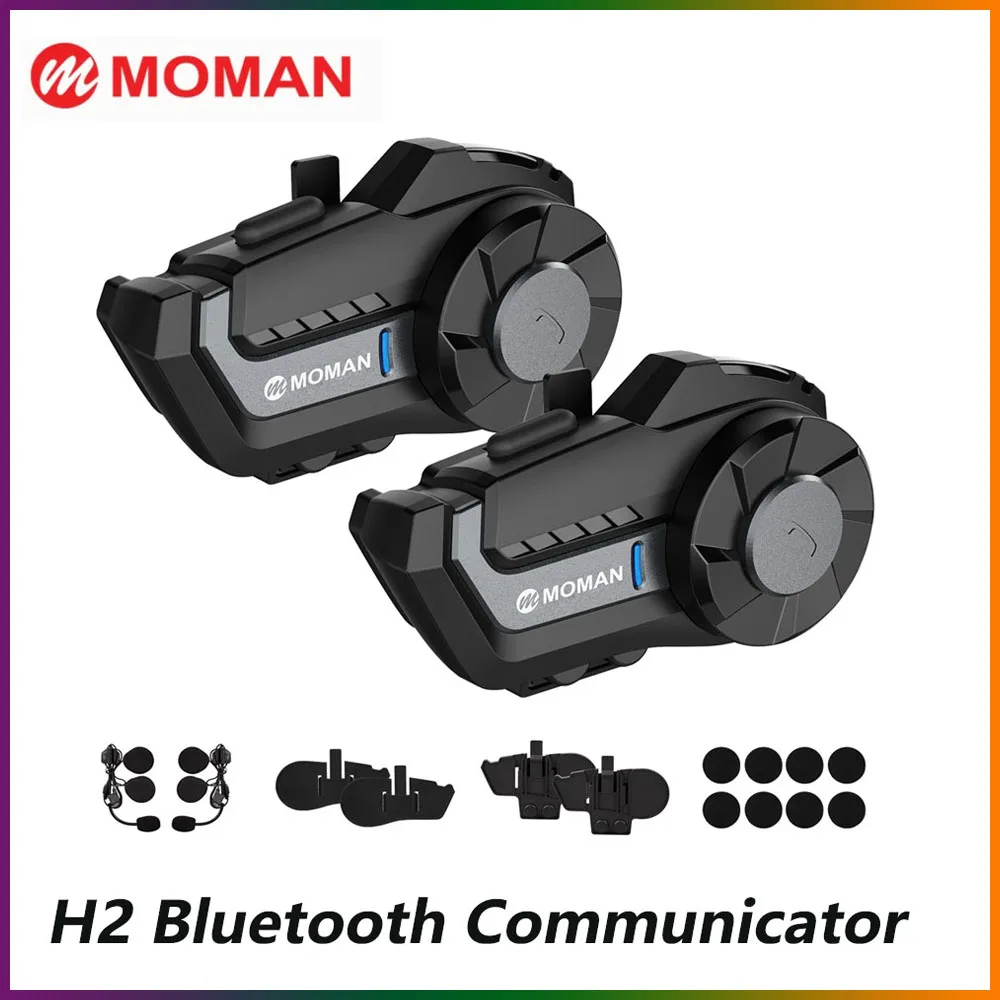 Беспроводная bluetooth-гарнитура Moman H2 для мотоциклистов, Bluetooth-гарнитура для шлема, внутренняя связь, водонепроницаемый видеорегистратор с Wi-Fi
Беспроводная bluetooth-гарнитура Moman H2 для мотоциклистов, Bluetooth-гарнитура для шлема, внутренняя связь, водонепроницаемый видеорегистратор с Wi-Fi