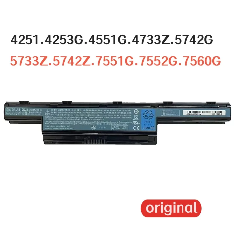 100% Оригинальный аккумулятор 4400 мАч для ноутбука Acer 4251 4253G 4551G 4733Z 5742G 5733Z 5742Z 7551G 7552G 7560G 7741G 7750ZG
100% Оригинальный аккумулятор 4400 мАч для ноутбука Acer 4251 4253G 4551G 4733Z 5742G 5733Z 5742Z 7551G 7552G 7560G 7741G 7750ZG