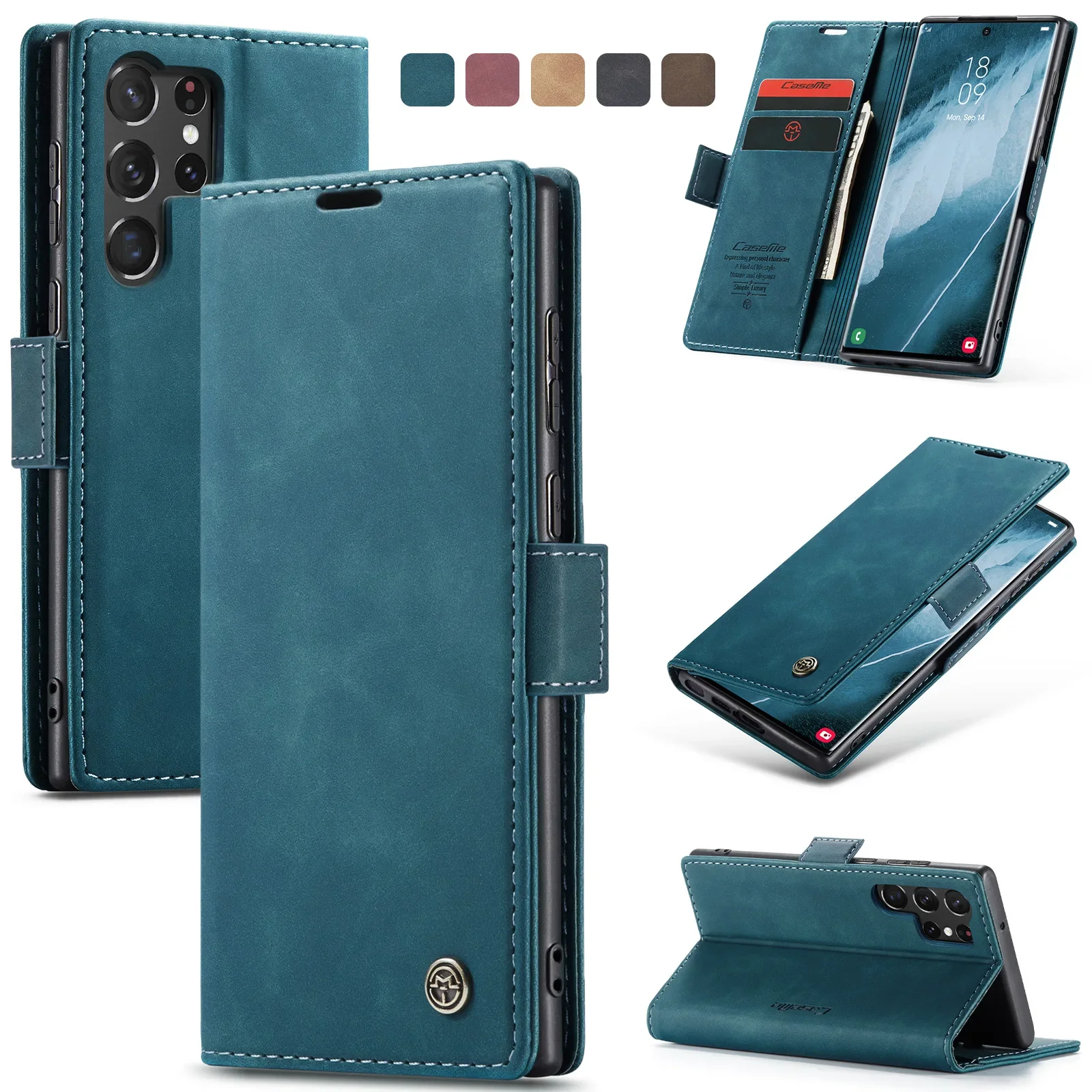 Business Simple Stylish Flip Wallet Case For Samsung S23 S22 S21 Ultra S20 FE S10 E S9 S8 Plus Dustproof Anti-fall Fashion Cover
Business Simple Stylish Flip Wallet Case For Samsung S23 S22 S21 Ultra S20 FE S10 E S9 S8 Plus Dustproof Anti-fall Fashion Cover