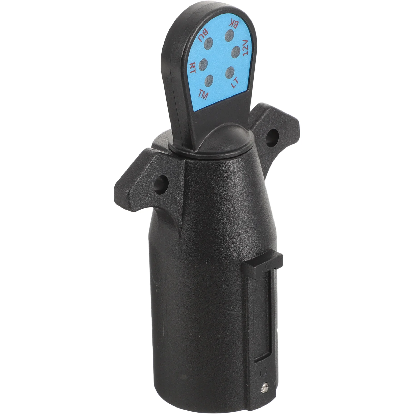 7-Way Trailer Light Wiring Circuit Tester Round Adapter Pin Plug for Car Trailer (Black)
7-Way Trailer Light Wiring Circuit Tester Round Adapter Pin Plug for Car Trailer (Black)