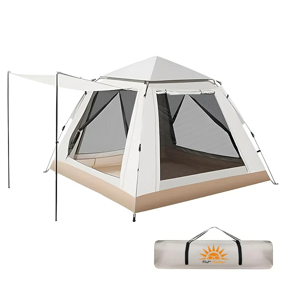 

One Touch Automatic Tent Camping Tents 4 Person Beach Portable Camp Lightweight Shelter Family Docking Beach Cabana Outdoor