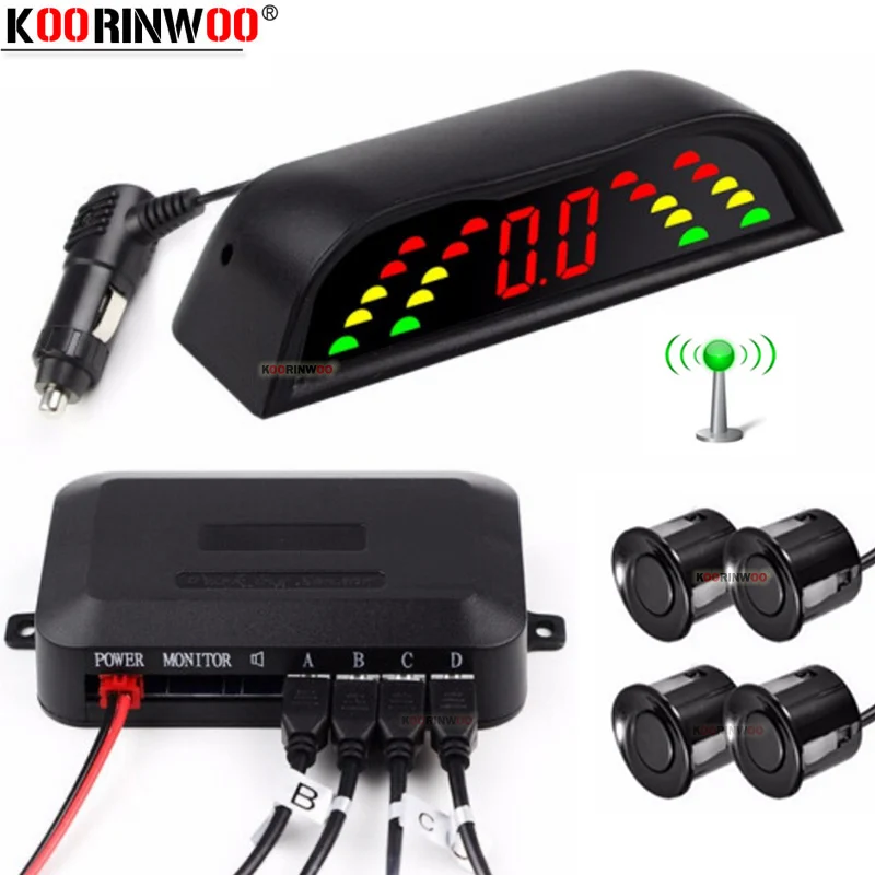Koorinwoo 2.4G Wireless LCD Monitor Screen Buzzer Black/White/Grey 12V Car Parking Sensor Radar Ultrasonic Alarm Parking Assist
Koorinwoo 2.4G Wireless LCD Monitor Screen Buzzer Black/White/Grey 12V Car Parking Sensor Radar Ultrasonic Alarm Parking Assist