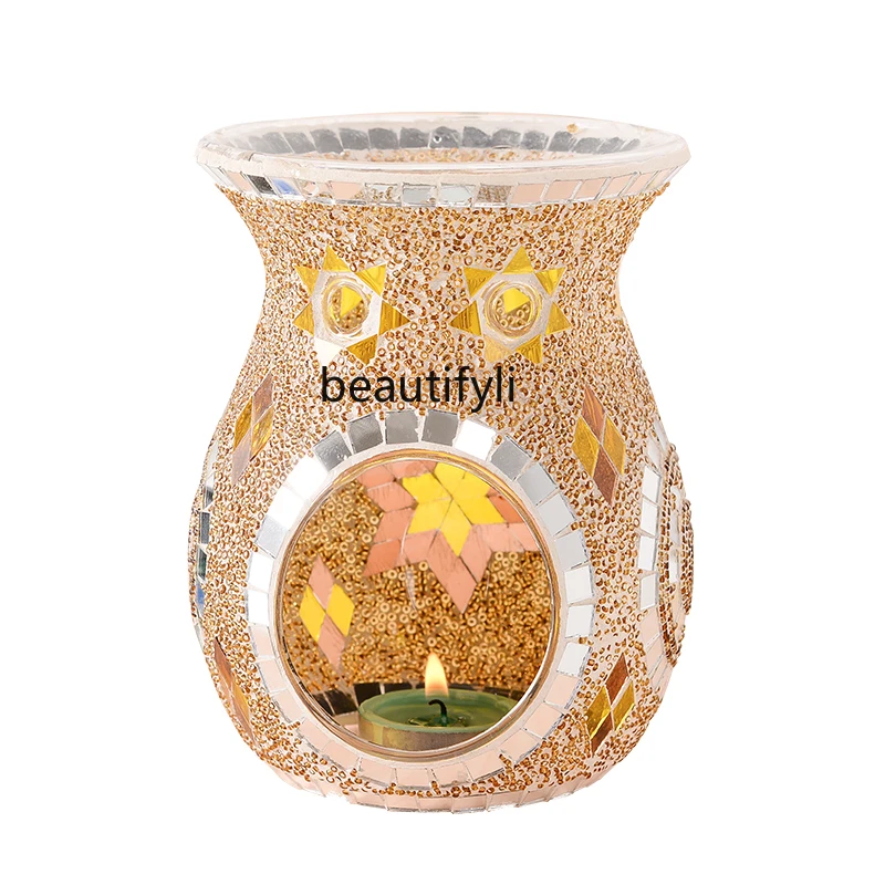 European-Style Glass Incense Burner Modern Home Sleep Aid Essential Oil Candlestick Ornament Furnishing
European-Style Glass Incense Burner Modern Home Sleep Aid Essential Oil Candlestick Ornament Furnishing