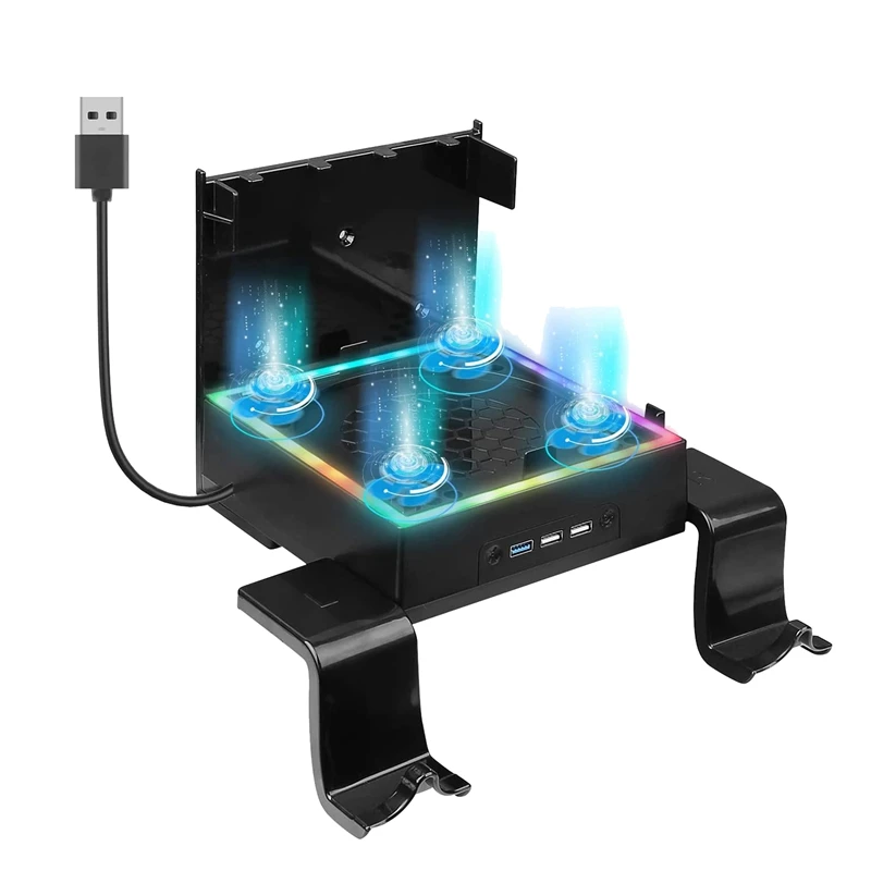 Wall Mount Game Controller Holder With Cooling Fan And 3 USB Port For Xbox Series X
Wall Mount Game Controller Holder With Cooling Fan And 3 USB Port For Xbox Series X