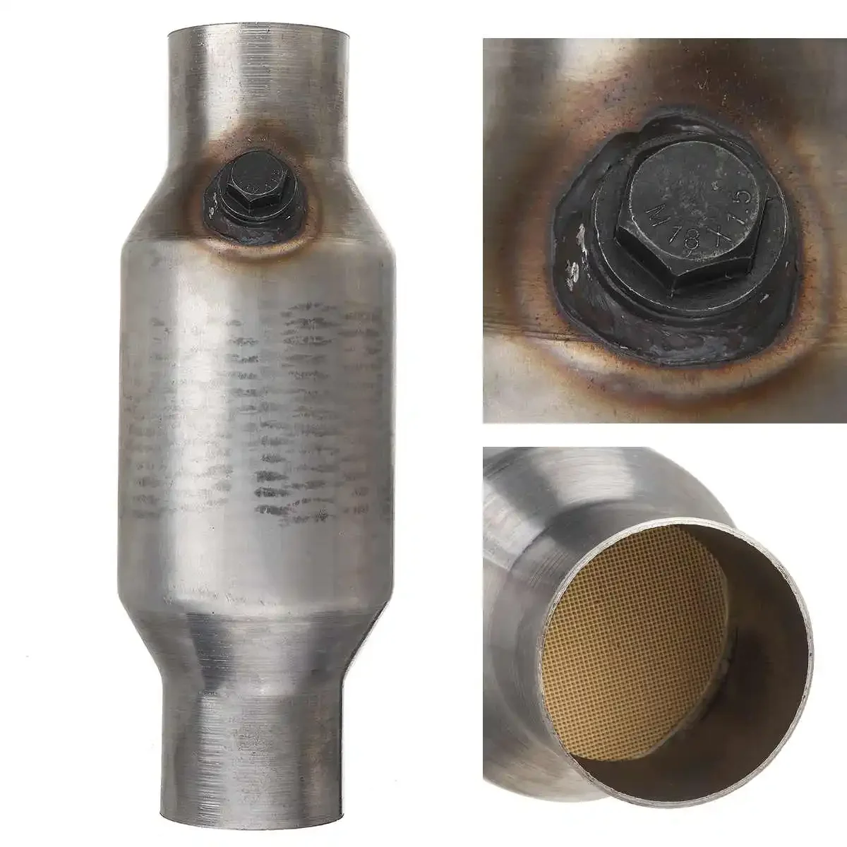 Universal 2.5" 63mm Car Exhaust Catalytic Converter High Flow Stainless Steel Weld-On Catalytic Converter
Universal 2.5" 63mm Car Exhaust Catalytic Converter High Flow Stainless Steel Weld-On Catalytic Converter