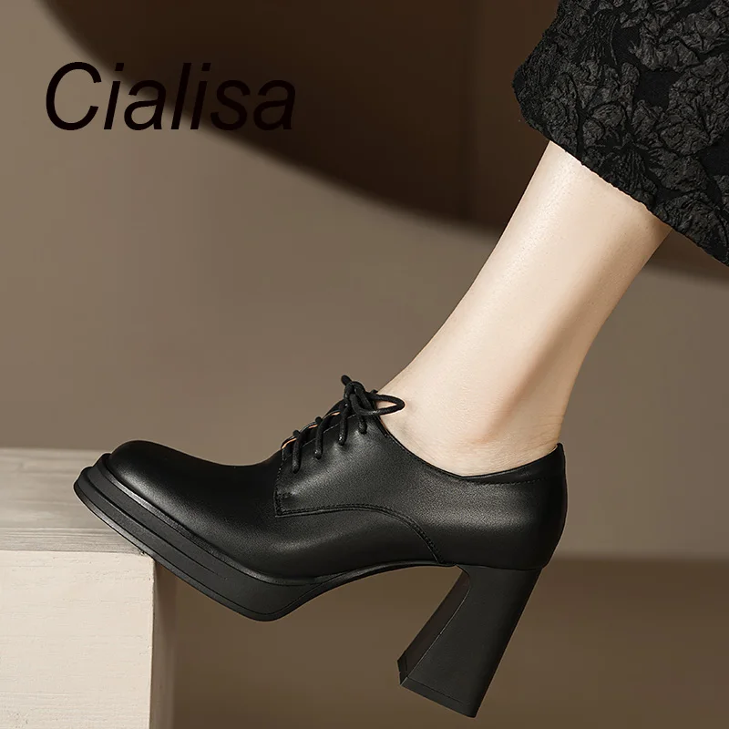 Женские туфли-лодочки на платформе Cialisa, элегантные туфли из натуральной кожи, высокий каблук 2024 см, черные, весна 8,5
Женские туфли-лодочки на платформе Cialisa, элегантные туфли из натуральной кожи, высокий каблук 2024 см, черные, весна 8,5