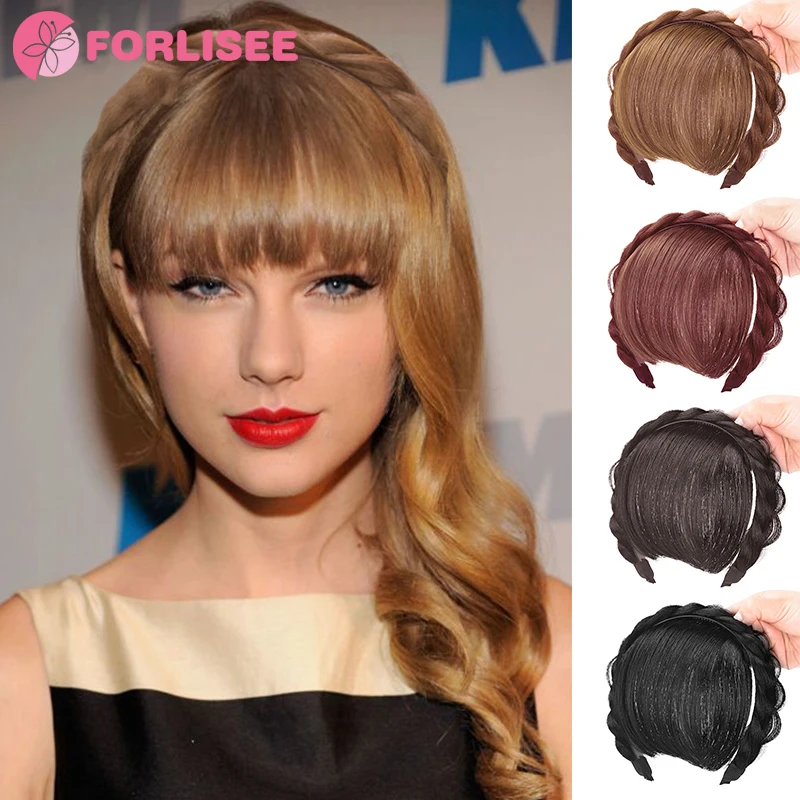 FOR Braid Headband Bangs Synthetic Bangs Hair Extension Fake Fringe Natural Hair Clip on Hairpieces for Women Invisible Natural
FOR Braid Headband Bangs Synthetic Bangs Hair Extension Fake Fringe Natural Hair Clip on Hairpieces for Women Invisible Natural