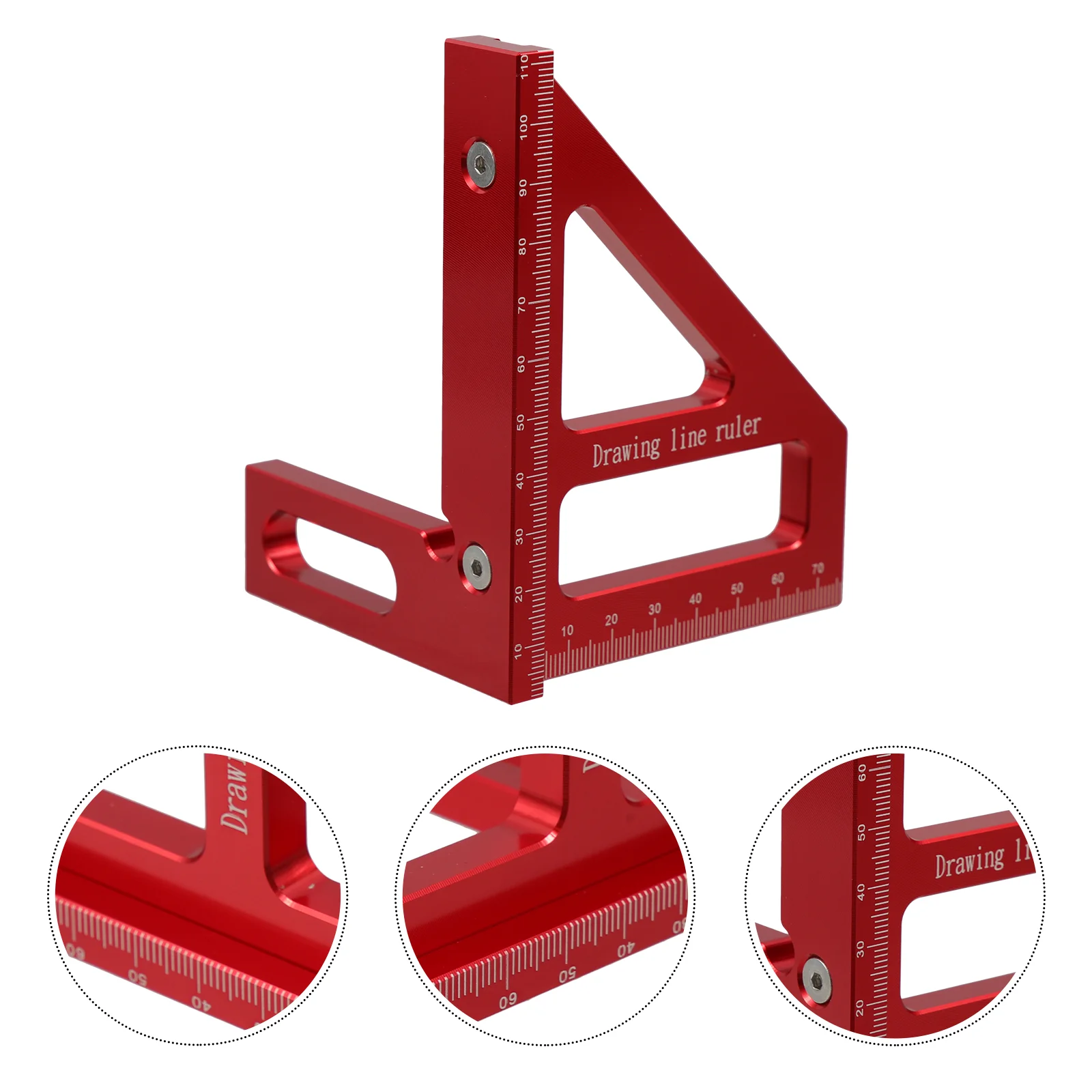 Line Drawing Ruler Framing Square Protractor Measuring Tools for Woodworking Foot
Line Drawing Ruler Framing Square Protractor Measuring Tools for Woodworking Foot