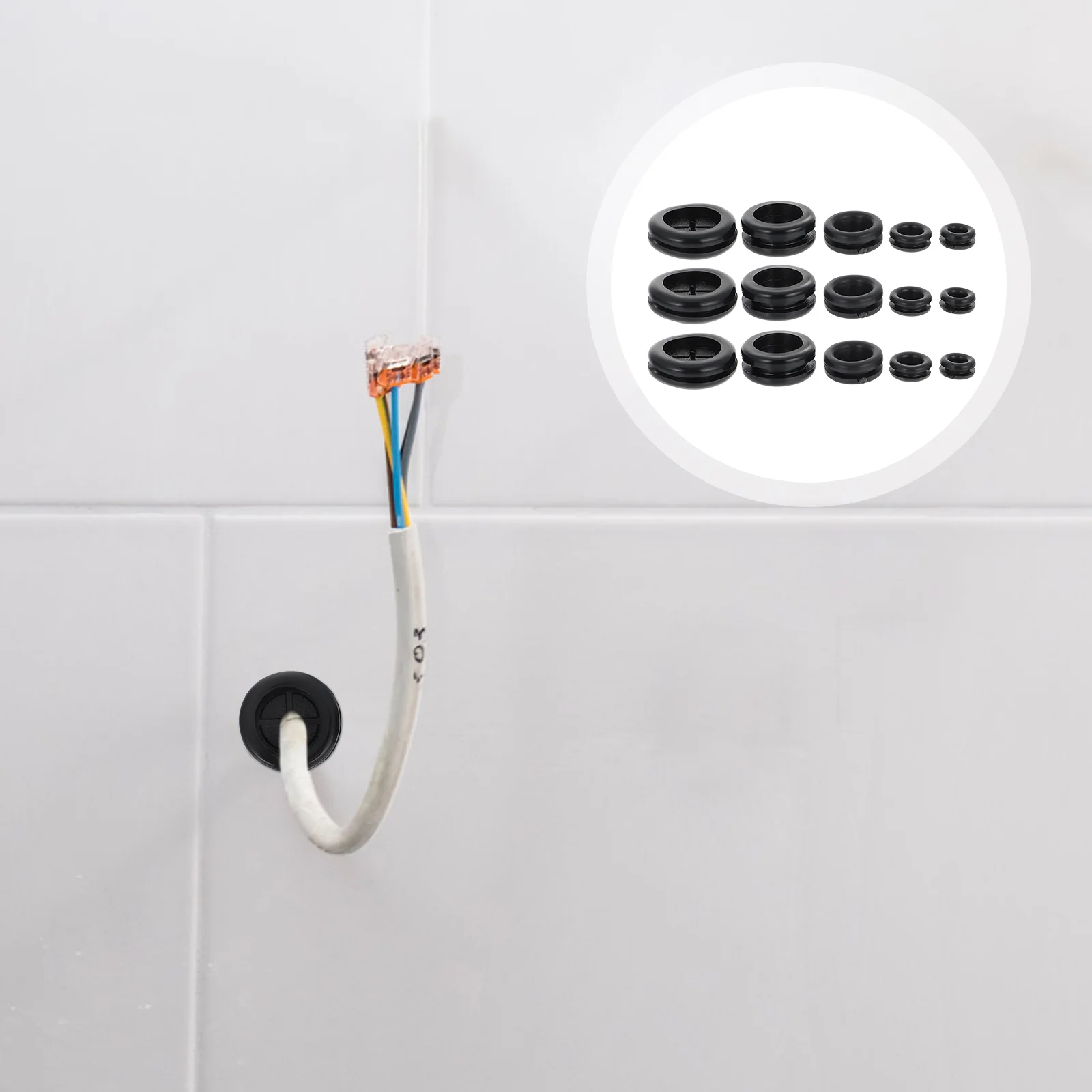 50 Pcs Rubber Band Double Sided Gasket Distribution Box Washer Grommet Electrical Wire
50 Pcs Rubber Band Double Sided Gasket Distribution Box Washer Grommet Electrical Wire