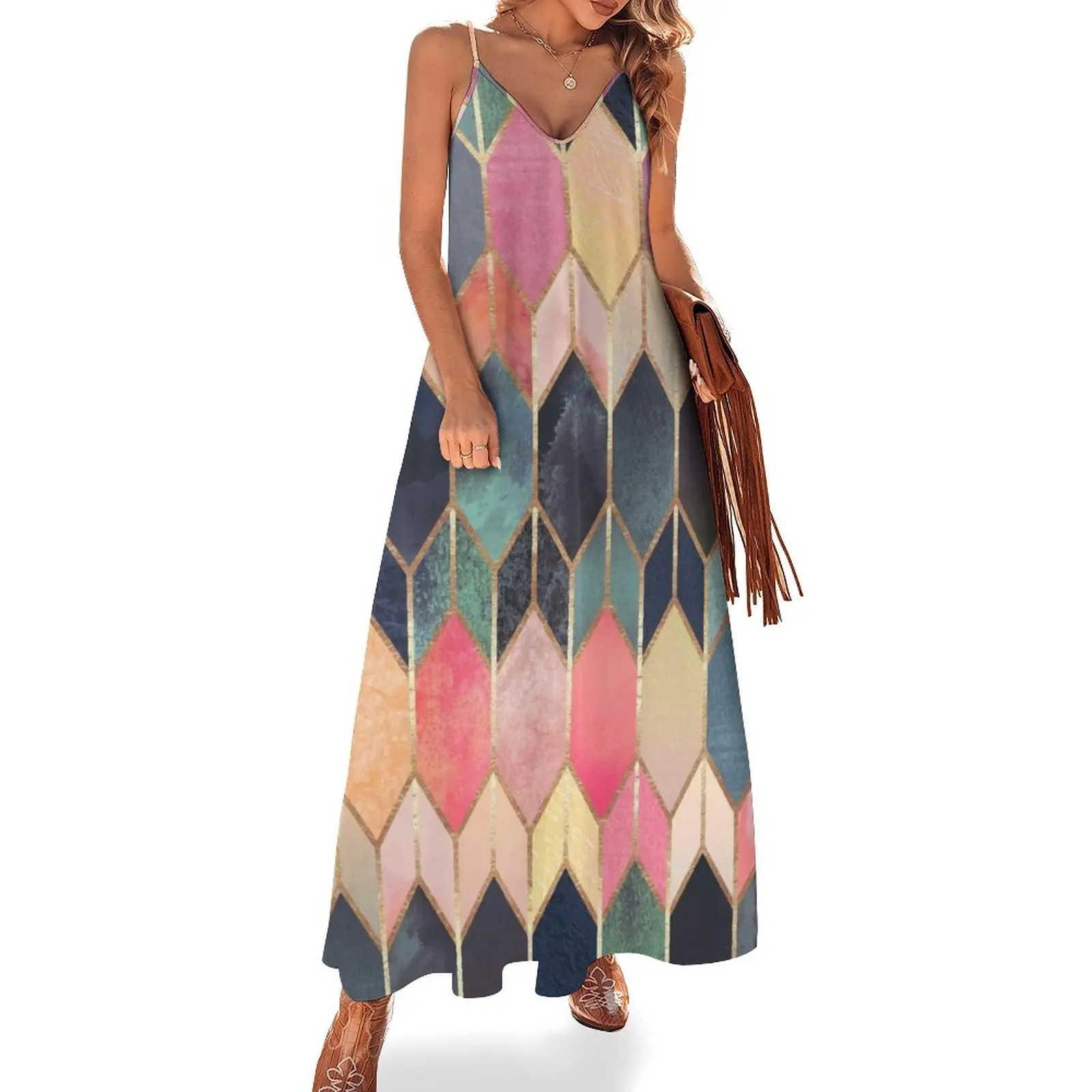 Stained Glass 3 Sleeveless Dress Women's summer skirt dress women summer african dresses for woman women's evening dresses 2024
Stained Glass 3 Sleeveless Dress Women's summer skirt dress women summer african dresses for woman women's evening dresses 2024