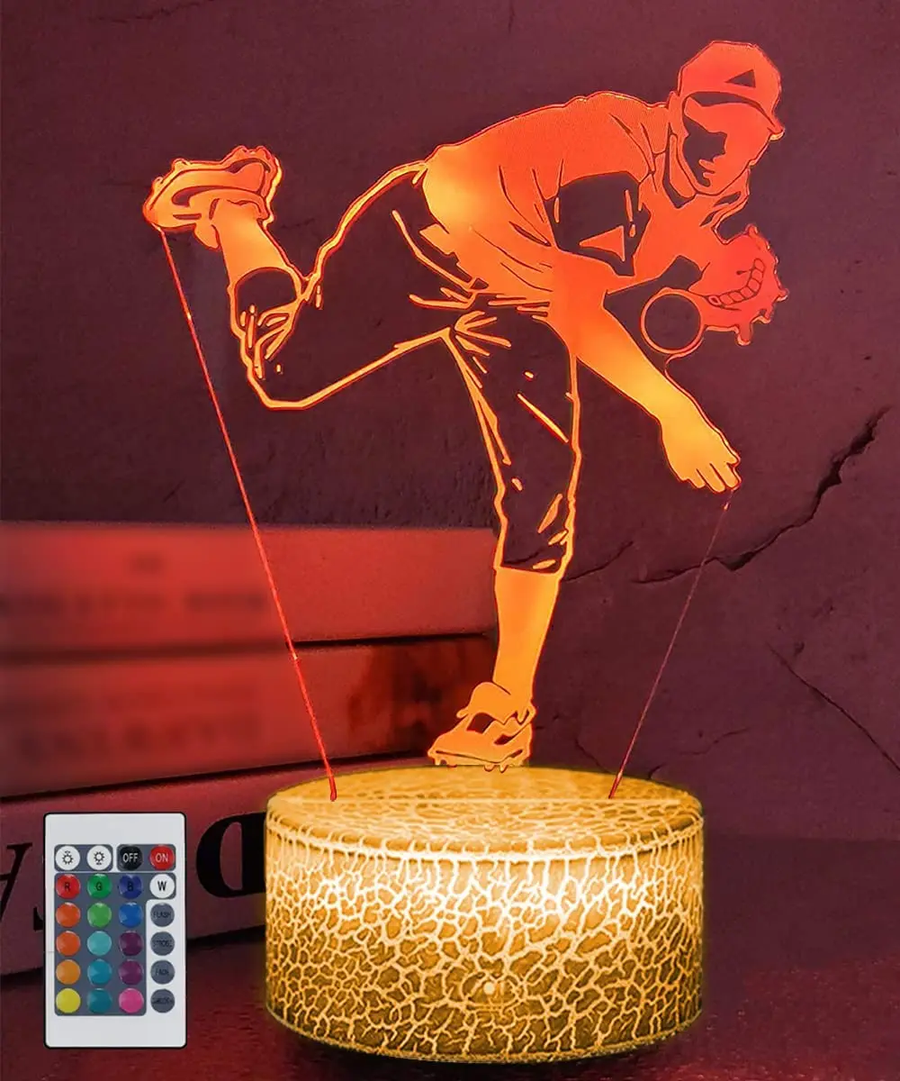 Baseball Gifts for Boys, Baseball Night Light with 16 Colors Remote Control Baseball Decor Birthday Gifts for Boys
Baseball Gifts for Boys, Baseball Night Light with 16 Colors Remote Control Baseball Decor Birthday Gifts for Boys