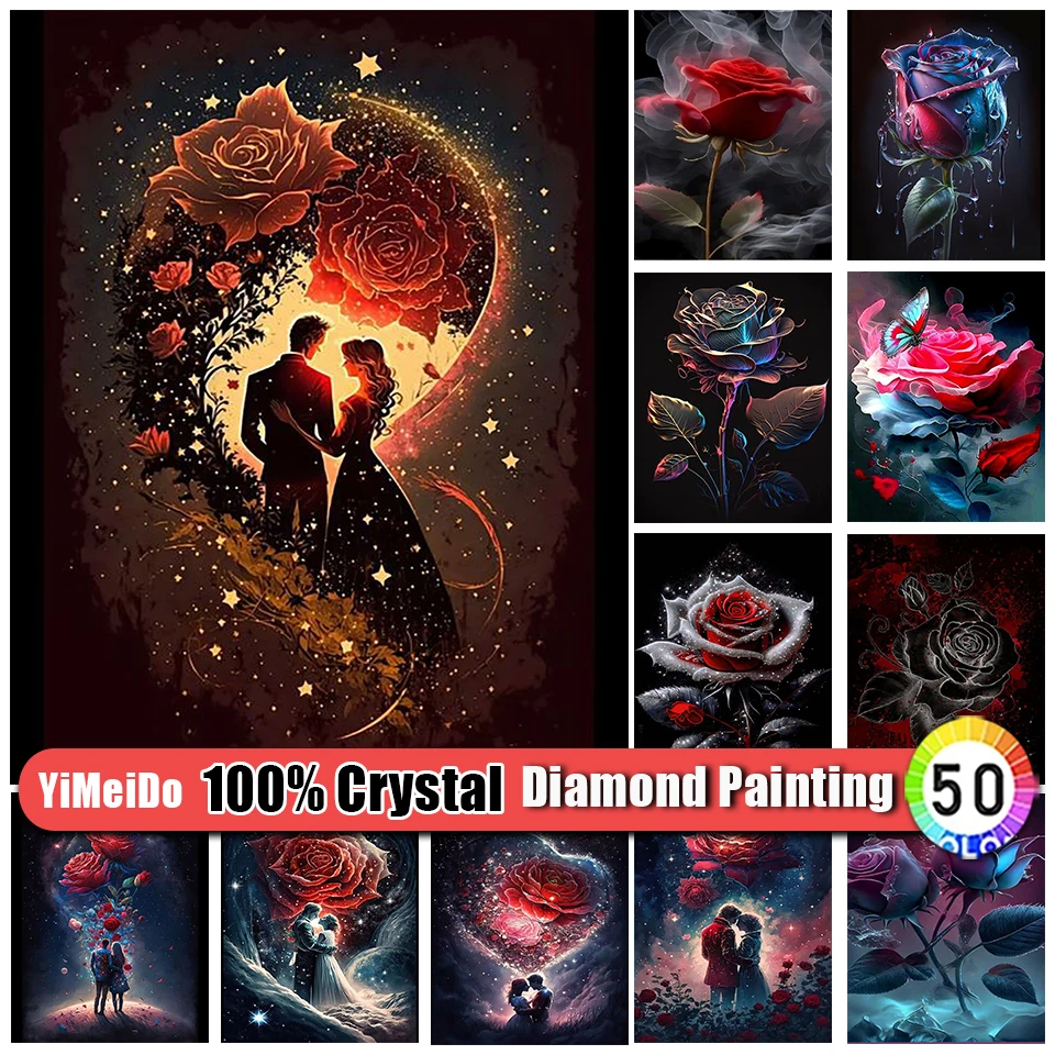 YiMeiDo 100% Crystal Diamond Painting Loves Rose Diamond Embroidery Mosaic Flower Zipper Bag Full Drill Home Decor Art picture
YiMeiDo 100% Crystal Diamond Painting Loves Rose Diamond Embroidery Mosaic Flower Zipper Bag Full Drill Home Decor Art picture