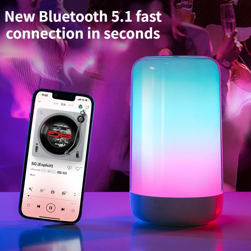 Outdoor Wireless Speaker Desktop Bluetooth 5.1 Portable Home USB Creative Night Light Small Audio Atmosphere Light
Outdoor Wireless Speaker Desktop Bluetooth 5.1 Portable Home USB Creative Night Light Small Audio Atmosphere Light