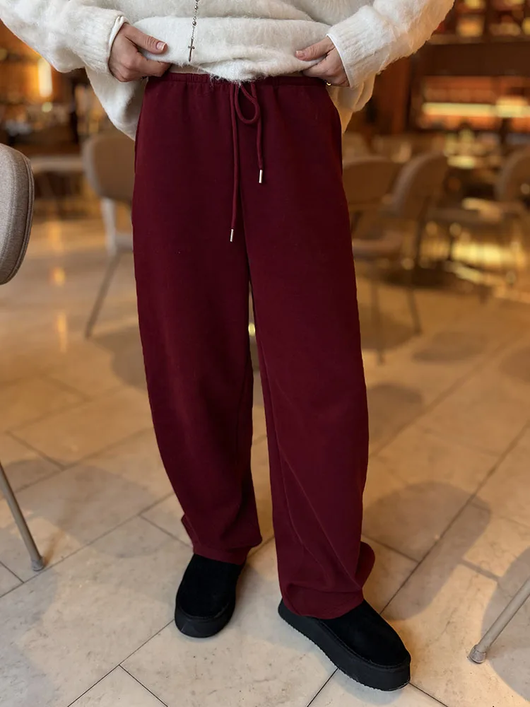 بنطلون رياضي نسائي من ستريمجيرل بلون أزرق ربيعي، واسع الساق وفضفاض مع حبل ربط، بنطلون قطني أحمر فضفاض للنساء بخصر عالٍ بنطلون رياضي نسائي من ستريمجيرل بلون أزرق ربيعي، واسع الساق وفضفاض مع حبل ربط، بنطلون قطني أحمر فضفاض للنساء بخصر عالٍ