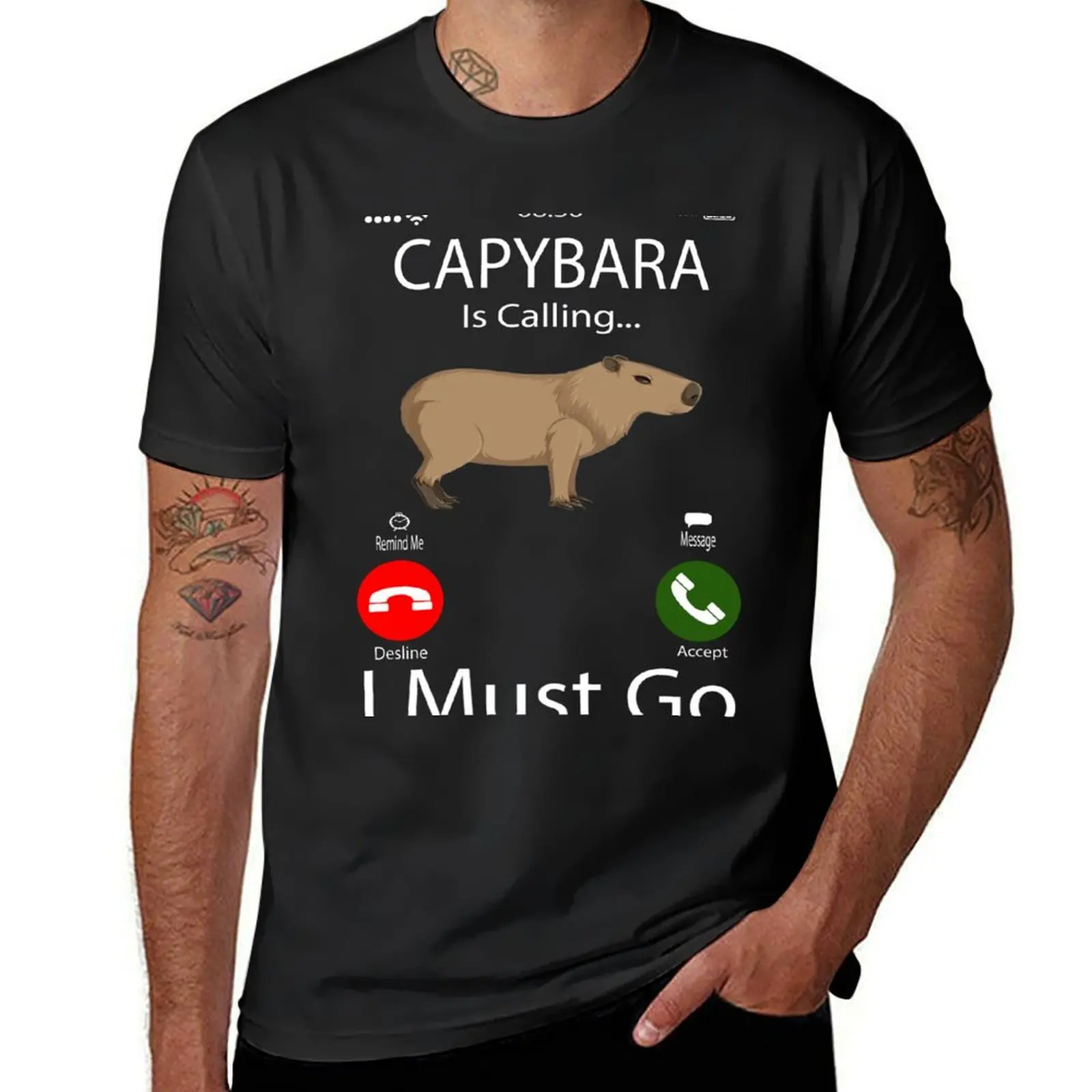 Capybara Is Calling I Must Go T-shirt cute tops summer clothes plus size tops quick-drying funny t shirts for men
Capybara Is Calling I Must Go T-shirt cute tops summer clothes plus size tops quick-drying funny t shirts for men