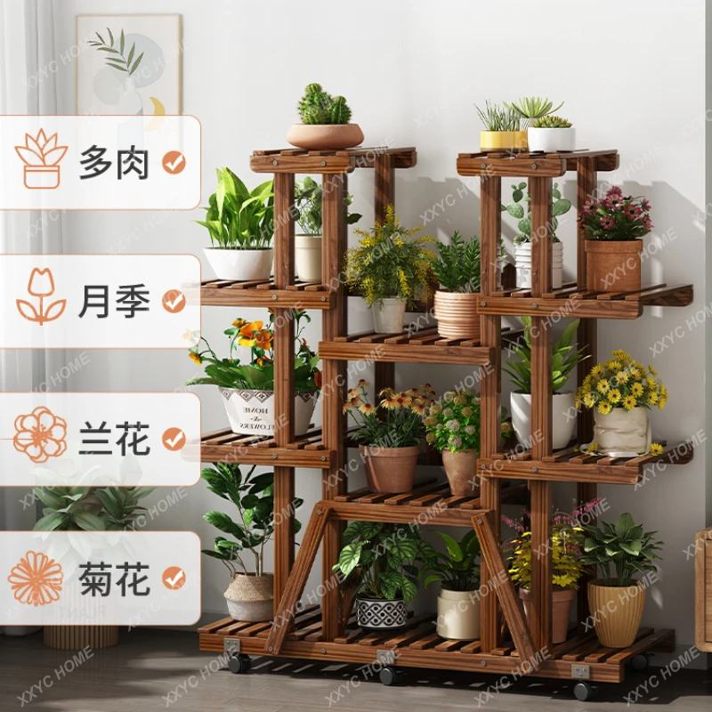Solid Wood Flower Rack Living Room Floor-Standing Multi-Layer Balcony Decoration Arrangement Plant Holder
Solid Wood Flower Rack Living Room Floor-Standing Multi-Layer Balcony Decoration Arrangement Plant Holder