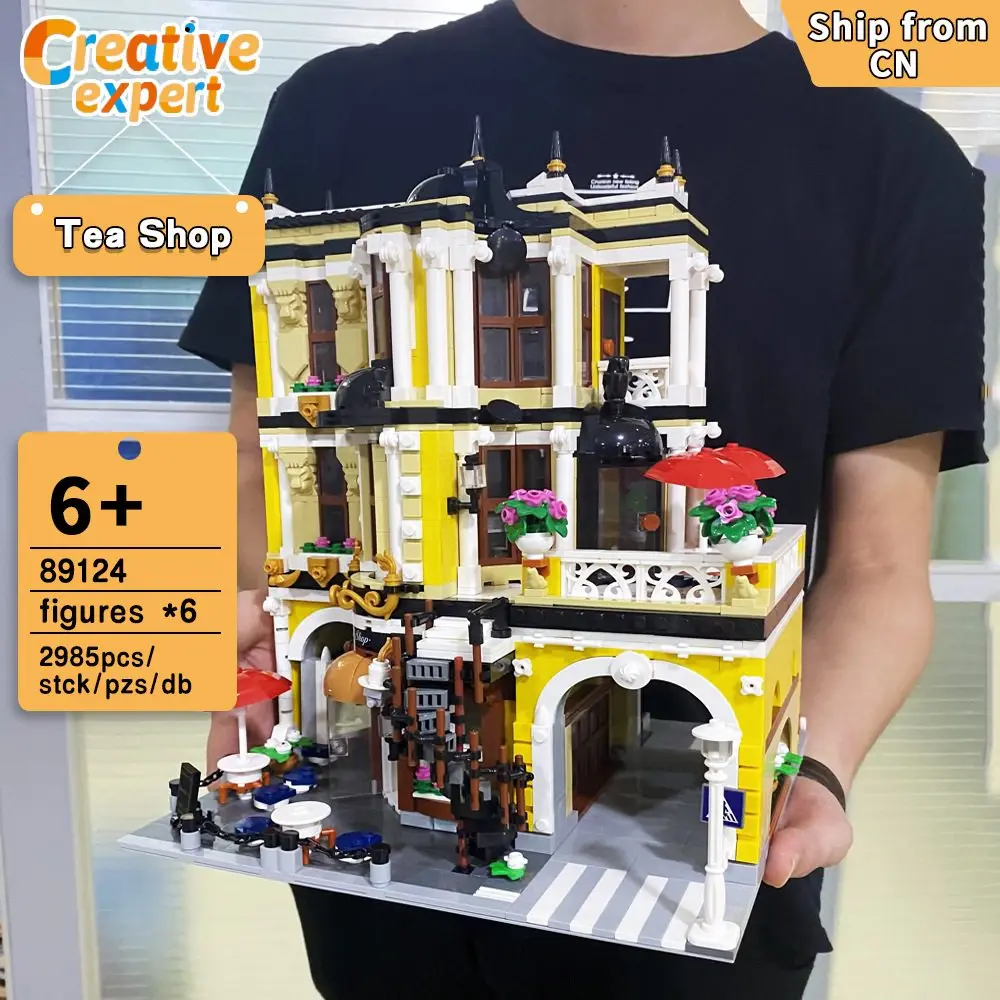 89124 Jiestar Creative Expert Moc The Tea Shop City Street View Brick Modular House Building Block Model Garden Center 2985Pcs
89124 Jiestar Creative Expert Moc The Tea Shop City Street View Brick Modular House Building Block Model Garden Center 2985Pcs