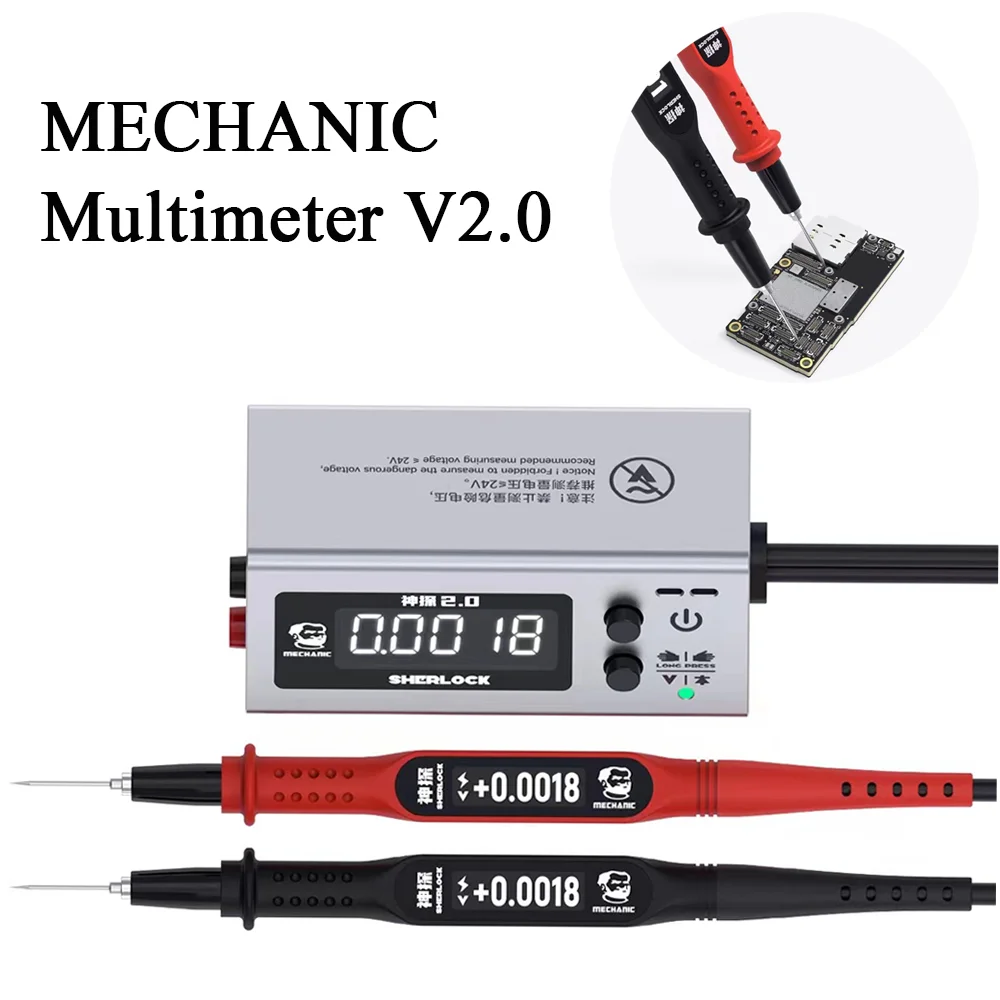 MECHANIC Multimeter V2.0 Voltage Internal Resistance Meter & HD Digital Display Tester For Detect Motherboard Multimeter Tool
MECHANIC Multimeter V2.0 Voltage Internal Resistance Meter & HD Digital Display Tester For Detect Motherboard Multimeter Tool