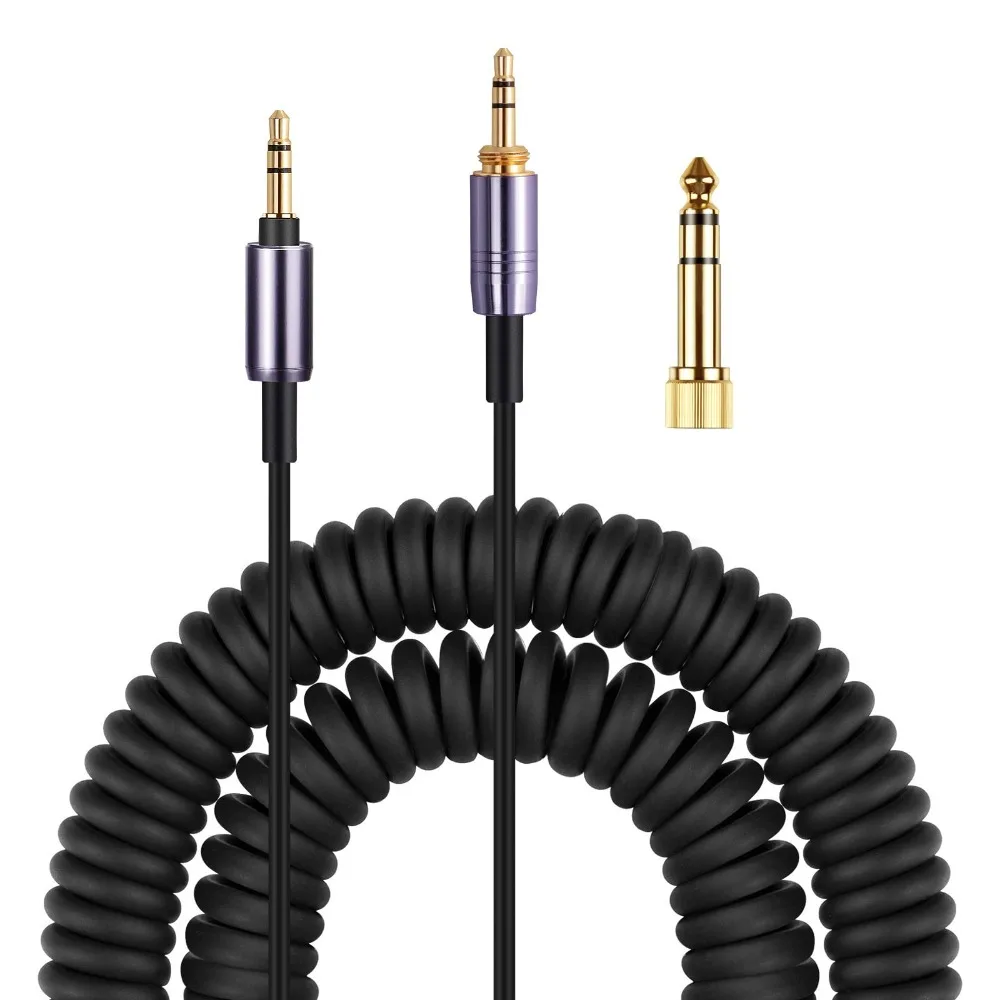 OFC Replacement Spring Coiled 6.35mm Cable Cord For Audio-Technica ATH-WS990BT ATH-WS660BT ATH-WS1100iS ATH-WS99BT Headphones
OFC Replacement Spring Coiled 6.35mm Cable Cord For Audio-Technica ATH-WS990BT ATH-WS660BT ATH-WS1100iS ATH-WS99BT Headphones