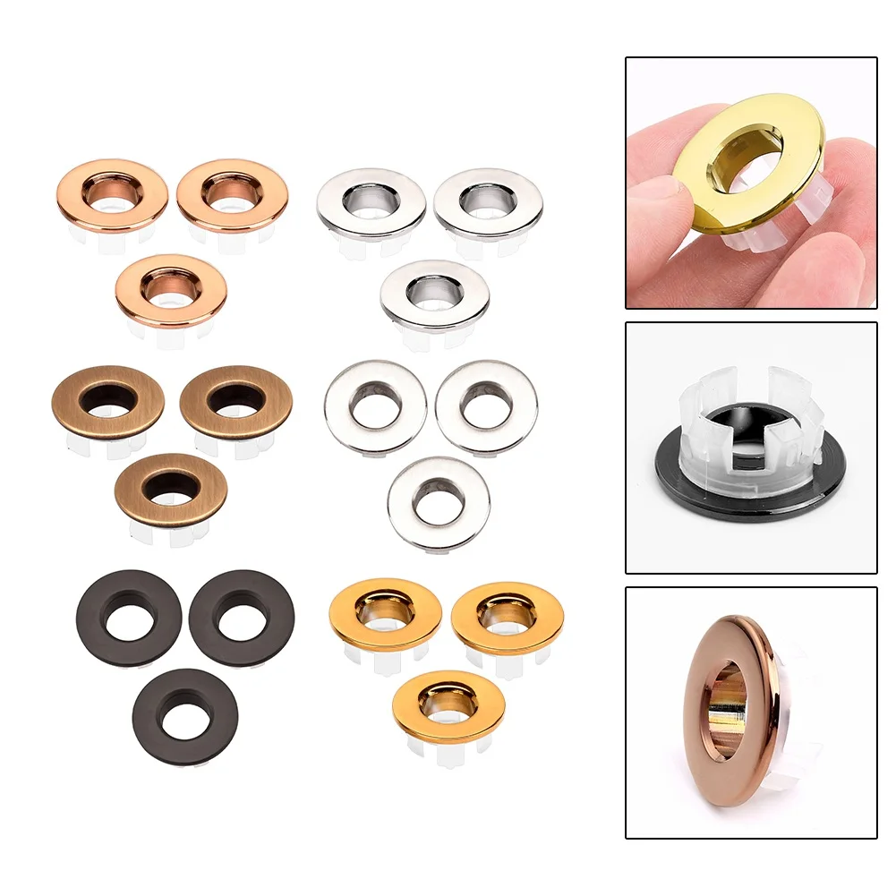 3Pcs Copper Sink Overflow Covers Round Hole Cap For Kitchen Bathroom Basins Trim 30*12mm Home Improvement Accessories
3Pcs Copper Sink Overflow Covers Round Hole Cap For Kitchen Bathroom Basins Trim 30*12mm Home Improvement Accessories
