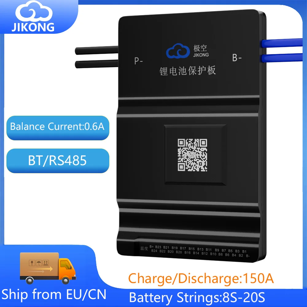 Active balance JIKONG BMS BD6A20S15P Active balance current 0.6A Supports BT/APP RS485 12V 24V 36V 48V 4S 7S 8S 10S 13S 16S 20S
Active balance JIKONG BMS BD6A20S15P Active balance current 0.6A Supports BT/APP RS485 12V 24V 36V 48V 4S 7S 8S 10S 13S 16S 20S