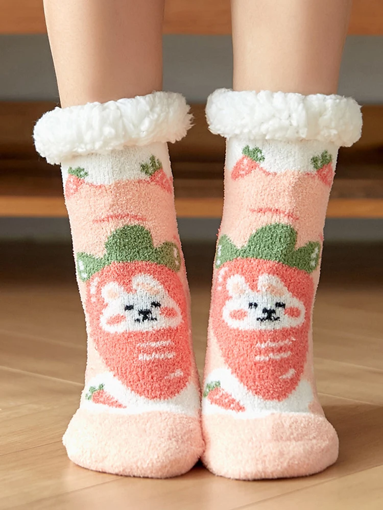 Coral Velvet Colorful Women Socks Cartoon Printed Girls Creative Fun Thick Warm Cute Elk Snowman Deer Santa Claus Christmas Gift
Coral Velvet Colorful Women Socks Cartoon Printed Girls Creative Fun Thick Warm Cute Elk Snowman Deer Santa Claus Christmas Gift
