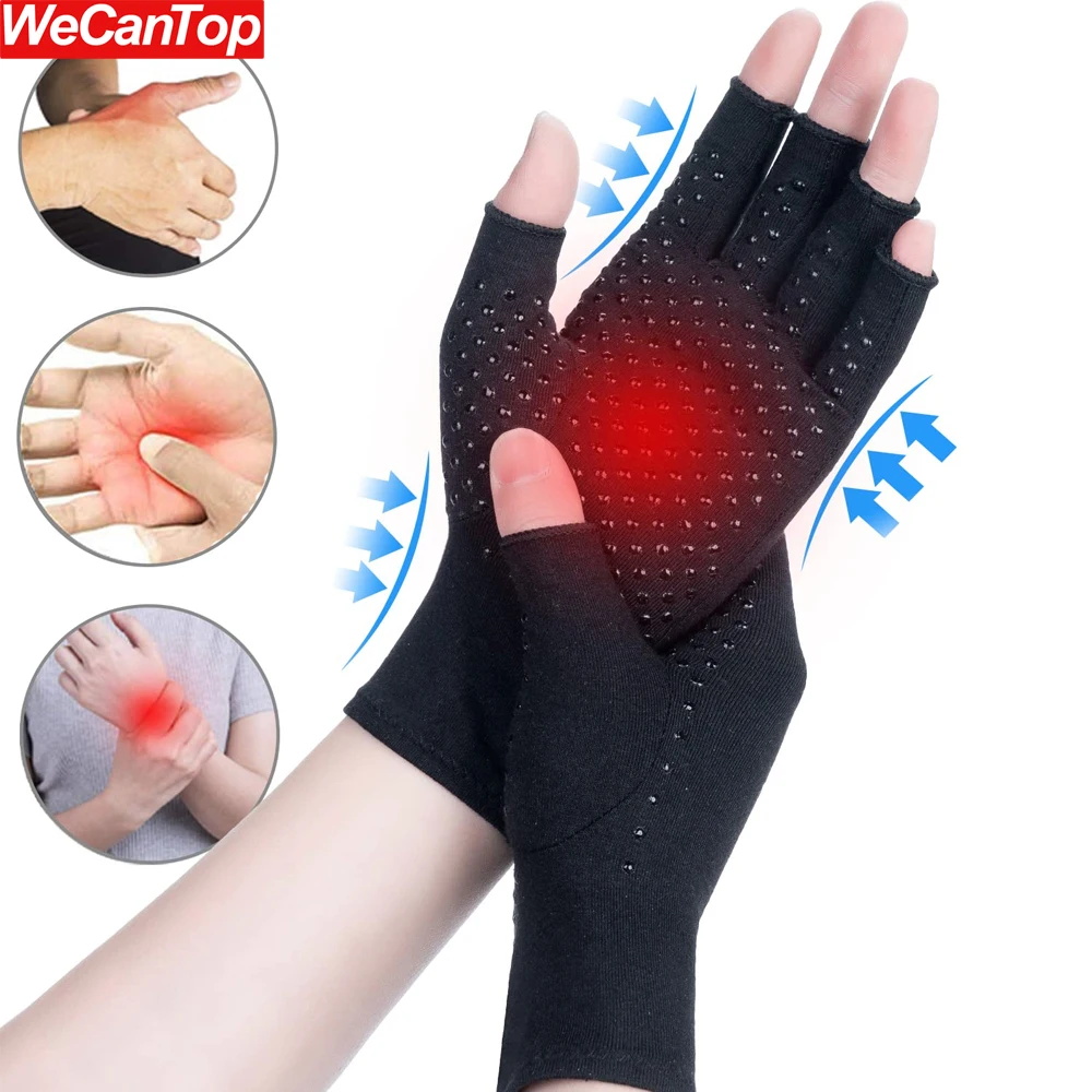 

1Pair Anti Arthritis Health Compression Therapy Gloves Rheumatoid Hand Pain Wrist Rest Sports Glove for Women Men,Carpal Tunnel