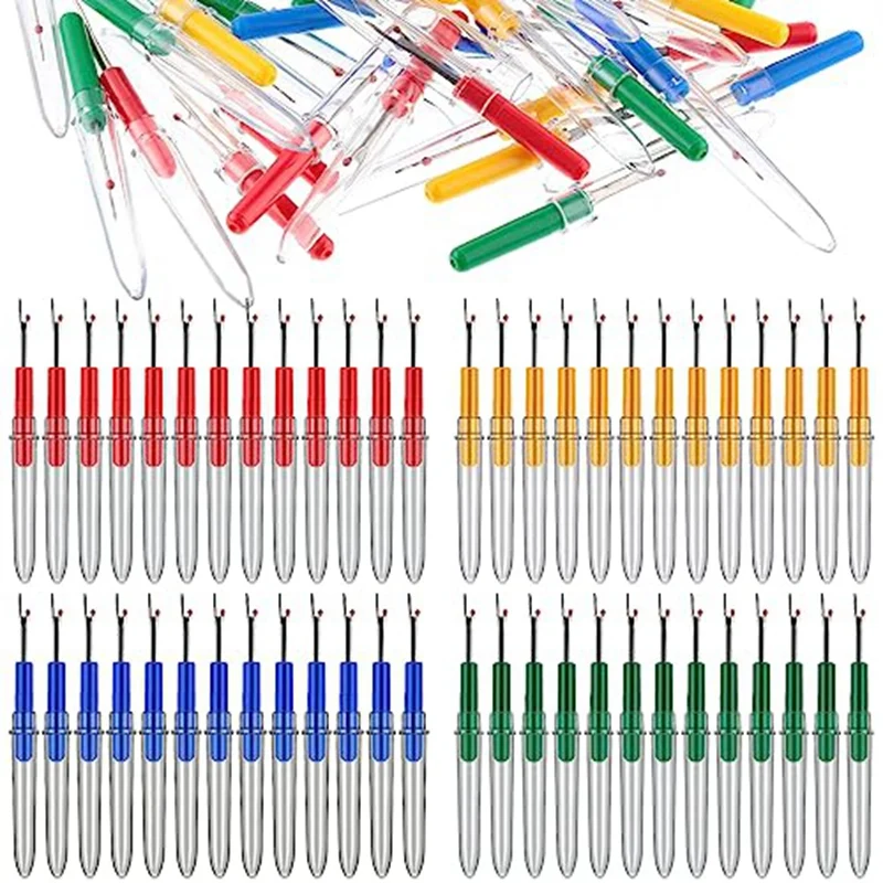 

120 Pcs Bulk Seam Rippers For Sewing Tool Embroidery Remover Handy Stitch Ripper, 4 Colors