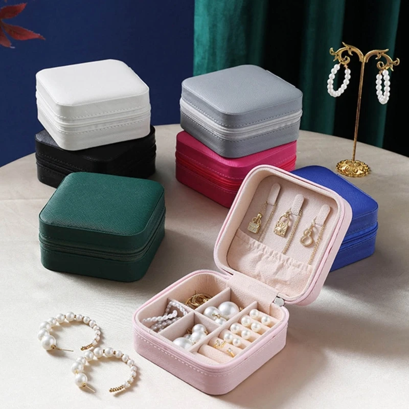 Travel Jewelry Box Small Jewelry for Women Girls PU Leathers Mini Portable Storage Display Holder for Earrings
Travel Jewelry Box Small Jewelry for Women Girls PU Leathers Mini Portable Storage Display Holder for Earrings