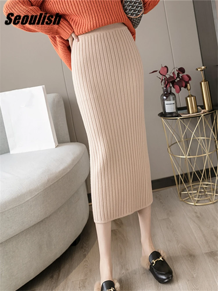 Женская трикотажная Юбка-миди с высокой талией, на осень/зиму
Женская трикотажная Юбка-миди с высокой талией, на осень/зиму