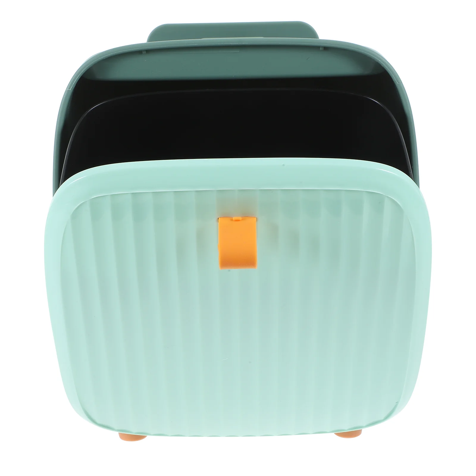 

Mini Trash Can Tiny with Lid Waste Basket Bedroom Garbage Plastic Bins Desktop Countertop Storage Small