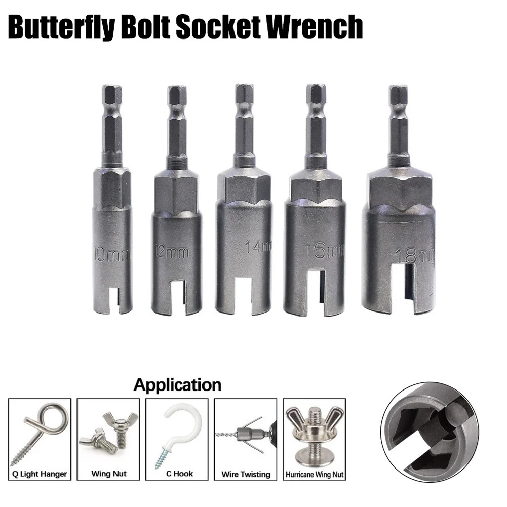 1pc Nut Driver Socket 1/4 Inch Hex Shank 10/12/14/16/18mm Size 80mm Length Chromium Vanadium Alloy Steel Wrench Screwdriver Tool
1pc Nut Driver Socket 1/4 Inch Hex Shank 10/12/14/16/18mm Size 80mm Length Chromium Vanadium Alloy Steel Wrench Screwdriver Tool