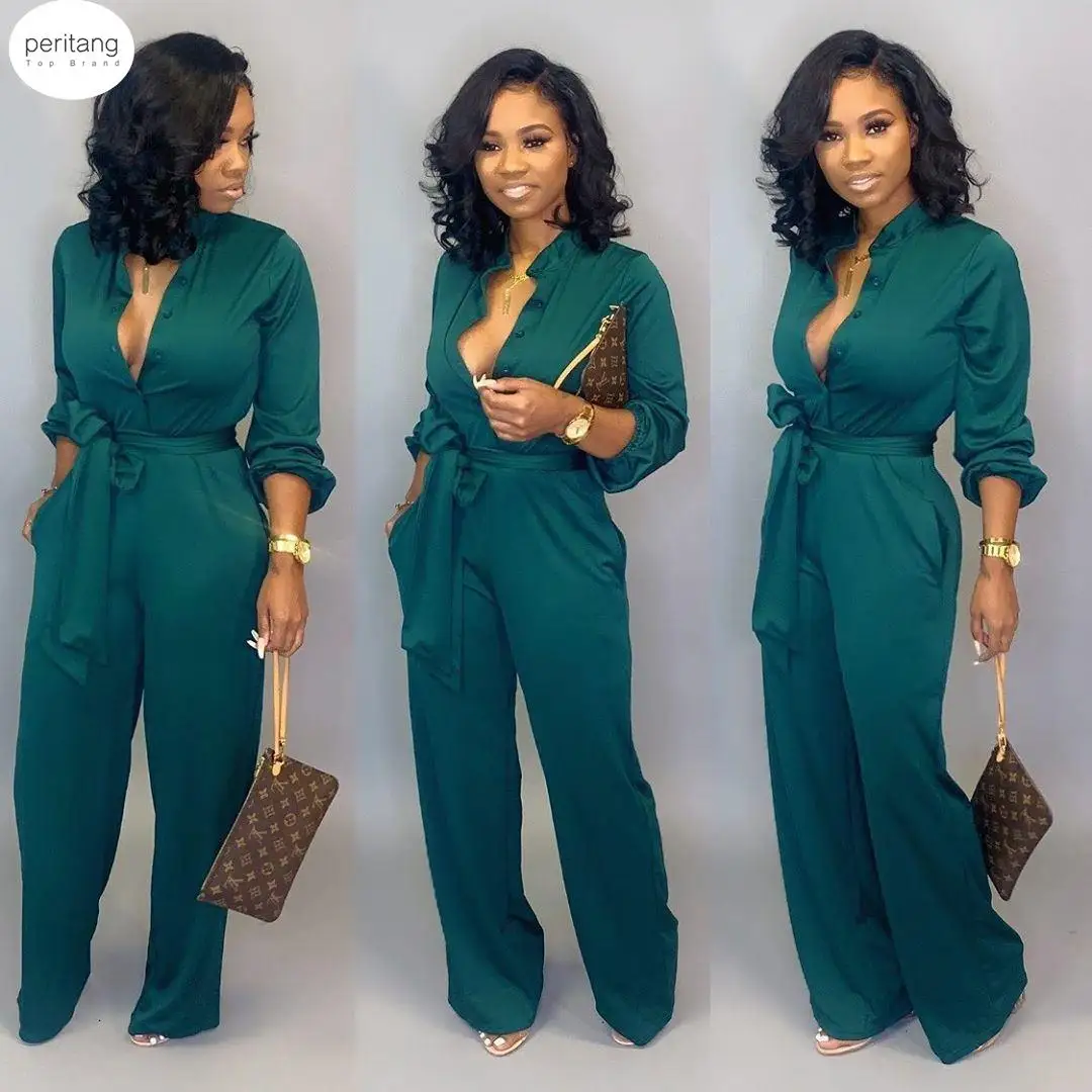 2023 New Arrival Office Lady Straight Jumpsuits Bright Color Belt Turn-down Collar Street Wear Soft Bodcyon Rompers
2023 New Arrival Office Lady Straight Jumpsuits Bright Color Belt Turn-down Collar Street Wear Soft Bodcyon Rompers