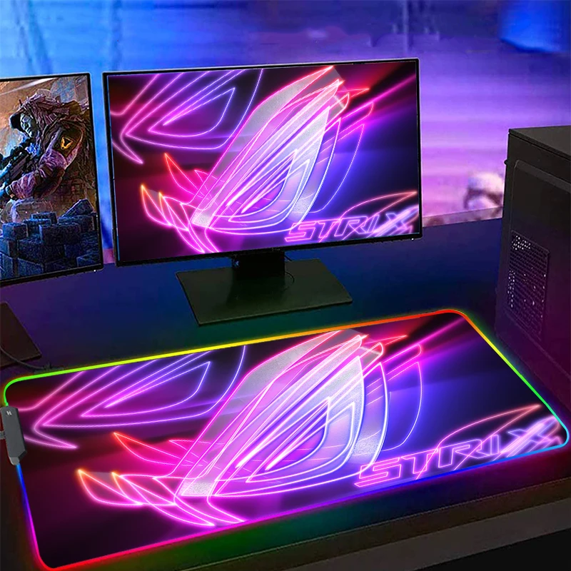 Rog Asus Mousepad Gamer Slipmat RGB Led Setup Game Decoration Cool Glowing Mouse Mat Gaming Pc Republic of Gamers with Cable Rug
Rog Asus Mousepad Gamer Slipmat RGB Led Setup Game Decoration Cool Glowing Mouse Mat Gaming Pc Republic of Gamers with Cable Rug