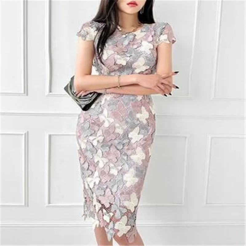 2023 Summer Elegant Chic Lace Dresses Women Korean Retro Vestidos Fashion Color Blocking Office Party Casual Dress
2023 Summer Elegant Chic Lace Dresses Women Korean Retro Vestidos Fashion Color Blocking Office Party Casual Dress